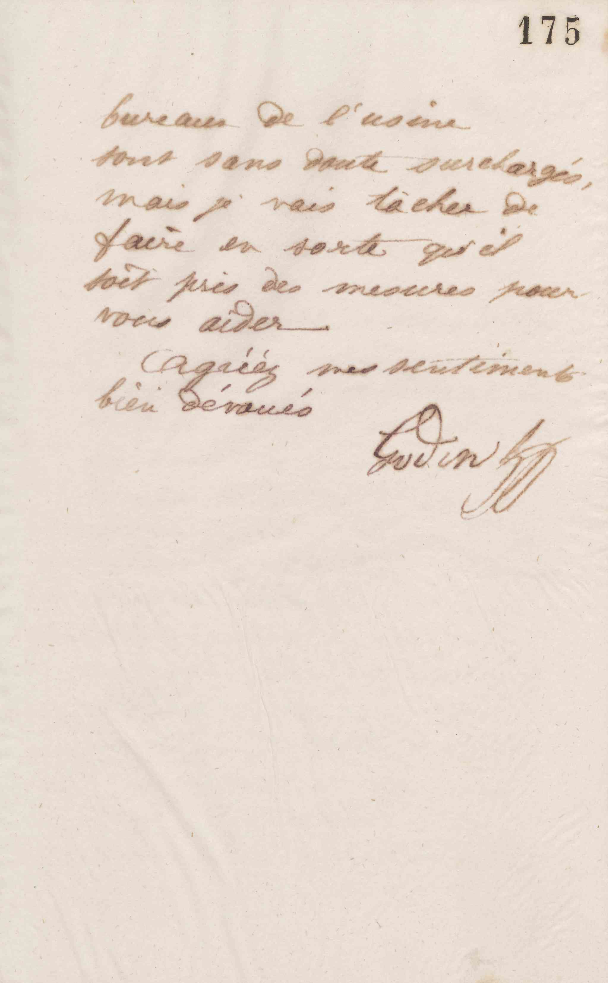 Jean-Baptiste André Godin à monsieur Virlouvet, 20 mars 1873