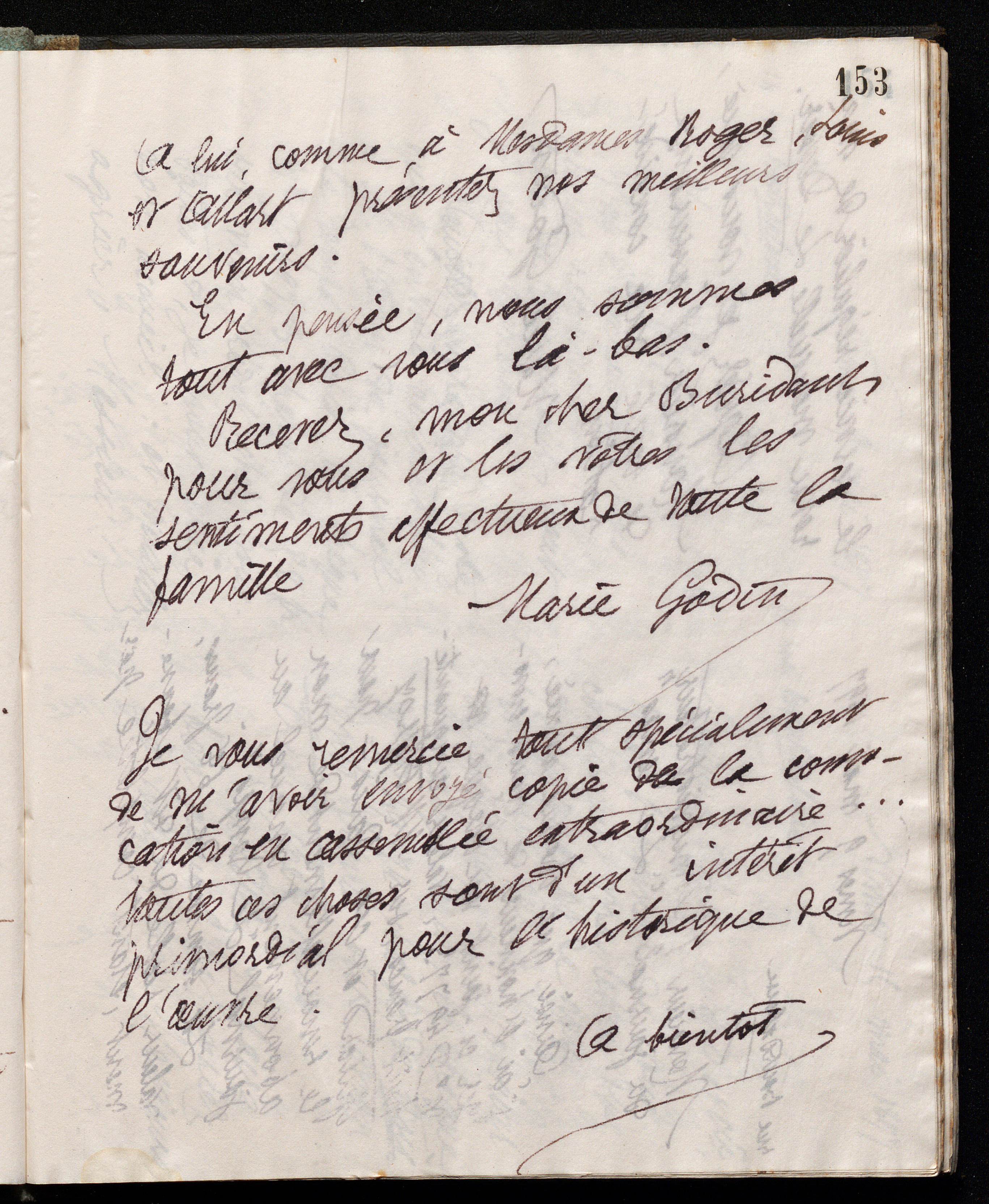 Marie Moret à Henri Buridant, 9 mai 1897