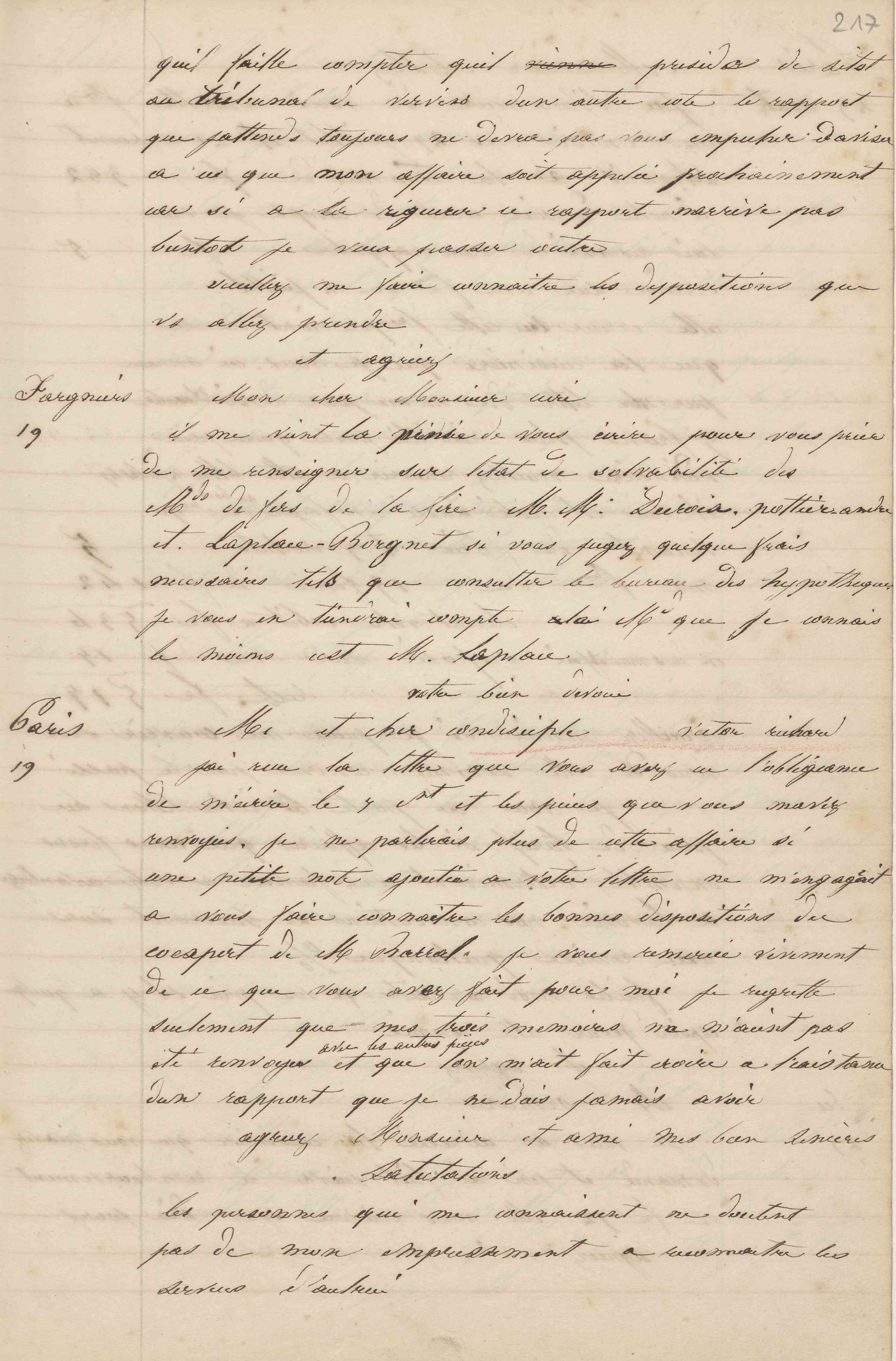 Jean-Baptiste André Godin à Louis Oudin-Leclère, 17 août 1848 Jean-Baptiste André Godin à Louis Oudin-Leclère, 17 août 1848