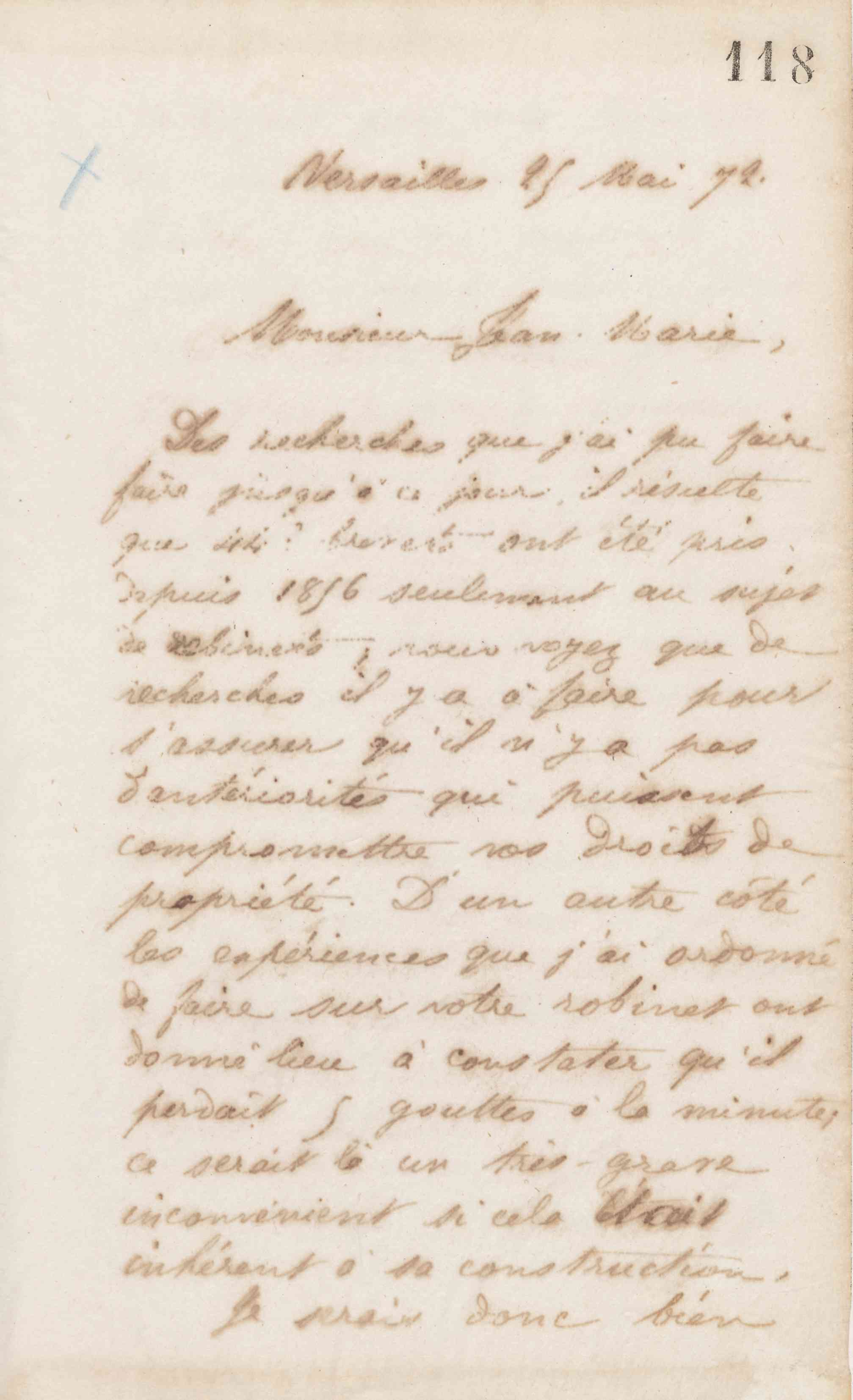 Jean-Baptiste André Godin à Jean-Marie Boutin, 25 mai 1872