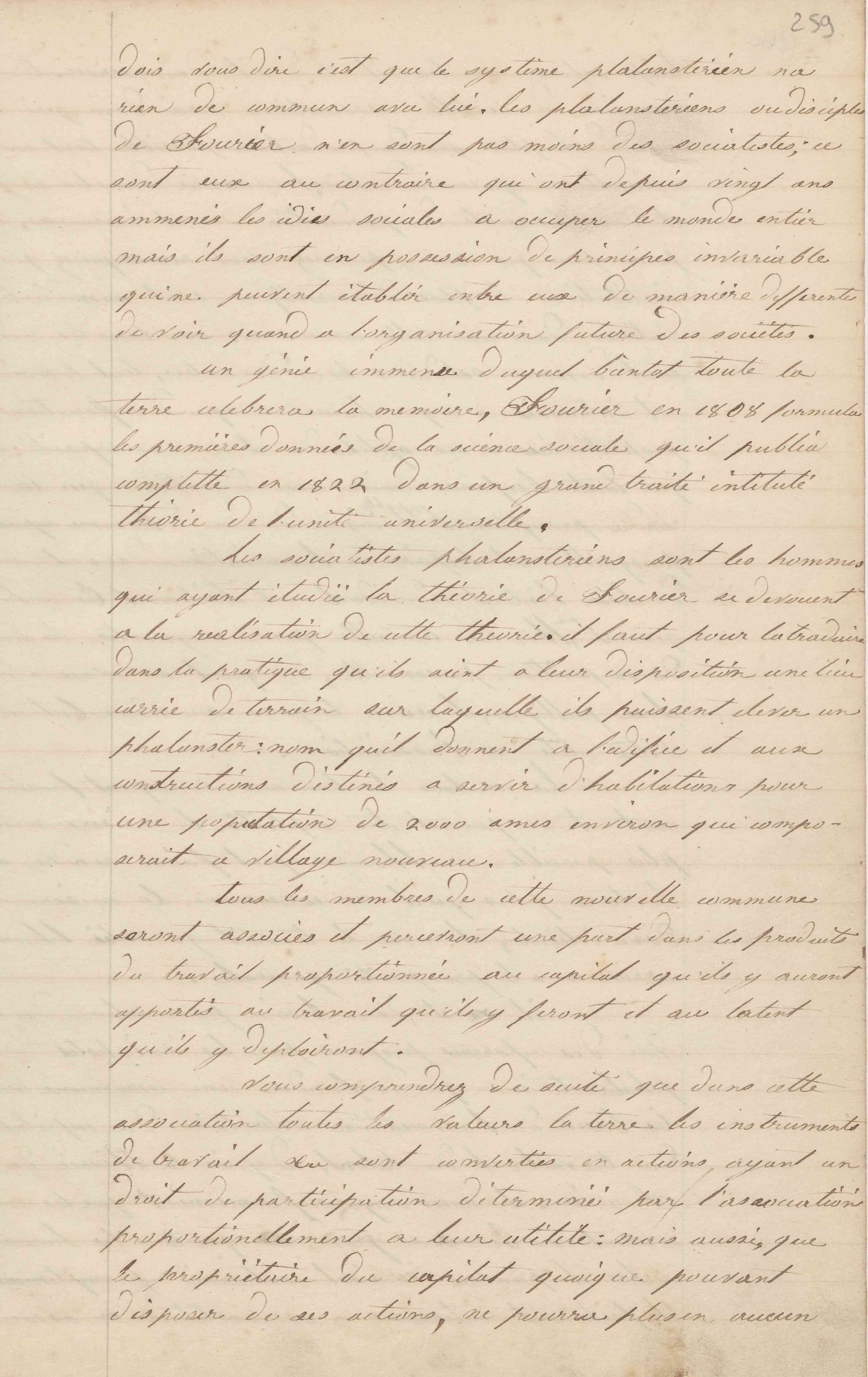 Jean-Baptiste André Godin à monsieur L. Bernus, 3 décembre 1848