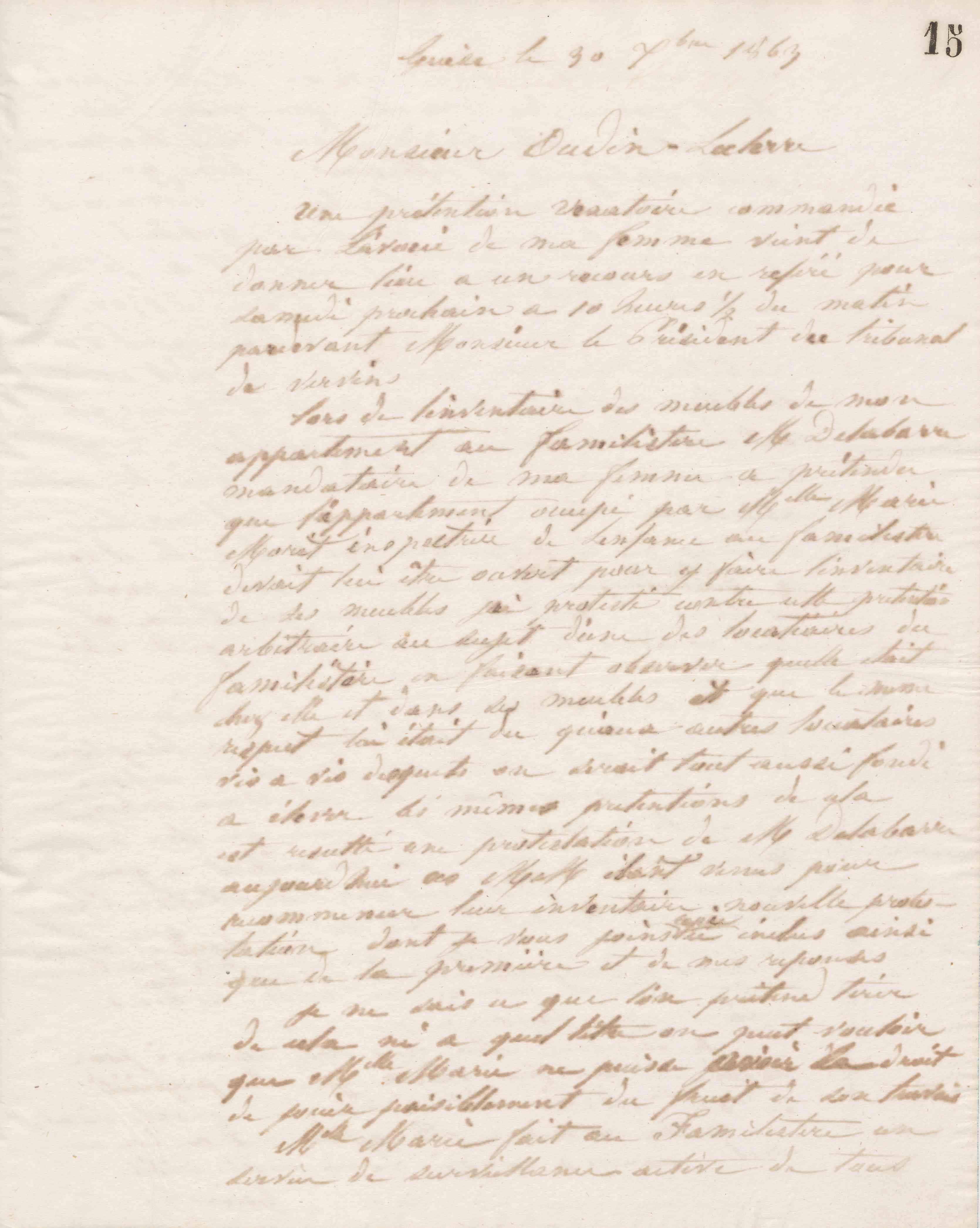 Jean-Baptiste André Godin à Louis Oudin-Leclère, 30 décembre 1863