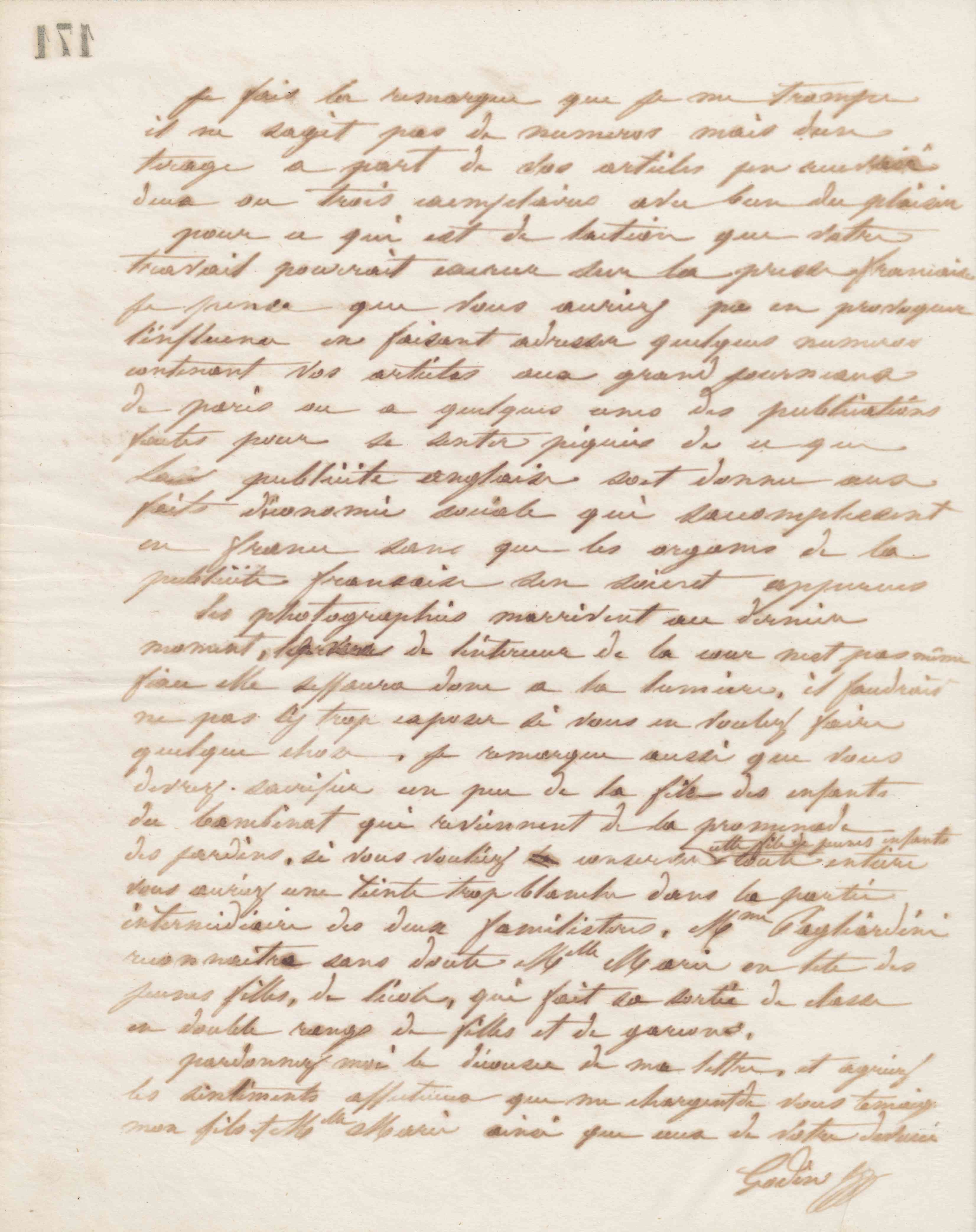 Jean-Baptiste André Godin à Tito Pagliardini, 3 octobre 1865 Jean-Baptiste André Godin à Tito Pagliardini, 3 octobre 1865