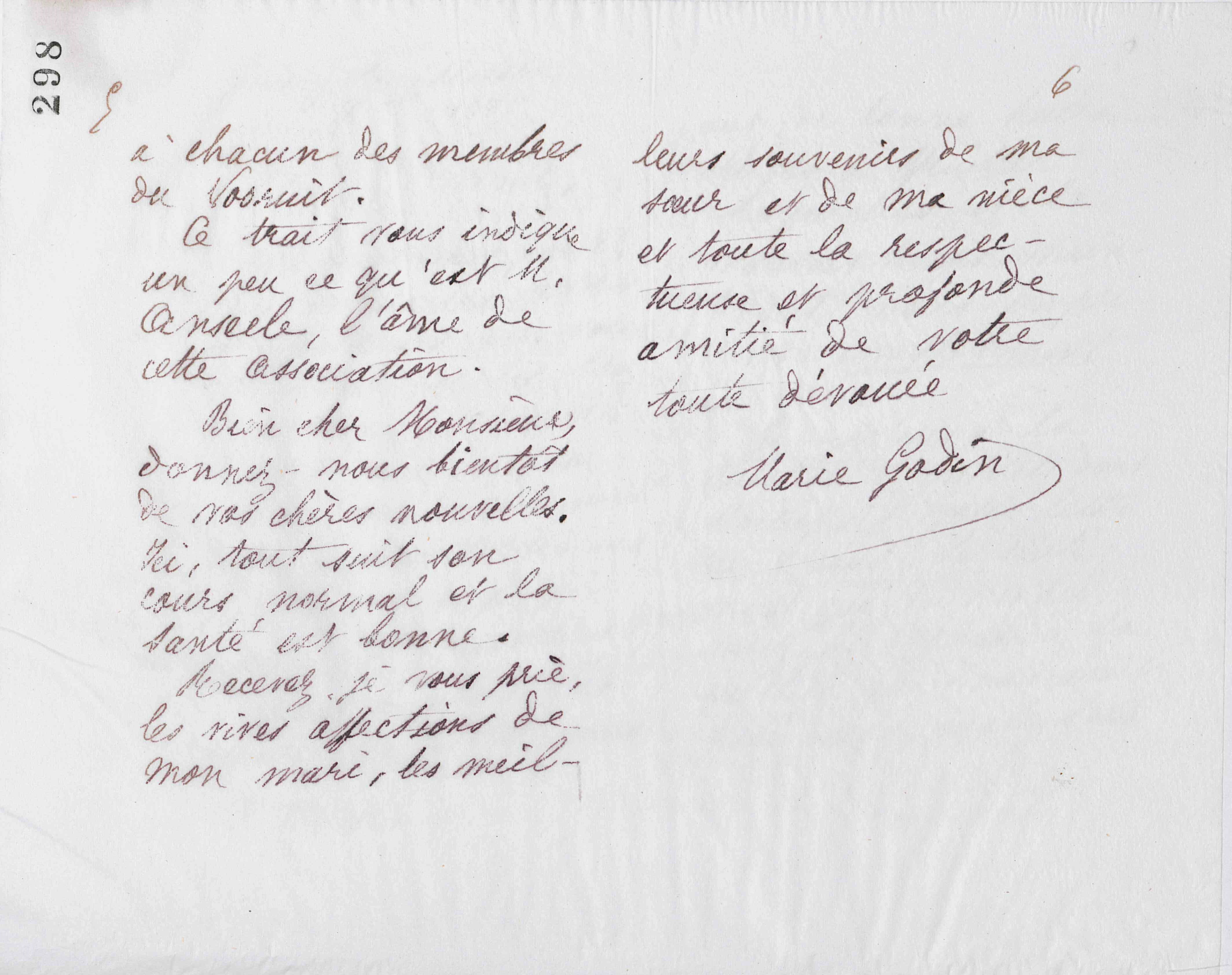 Marie Moret à Edward Vansittart Neale, 9 décembre 1887