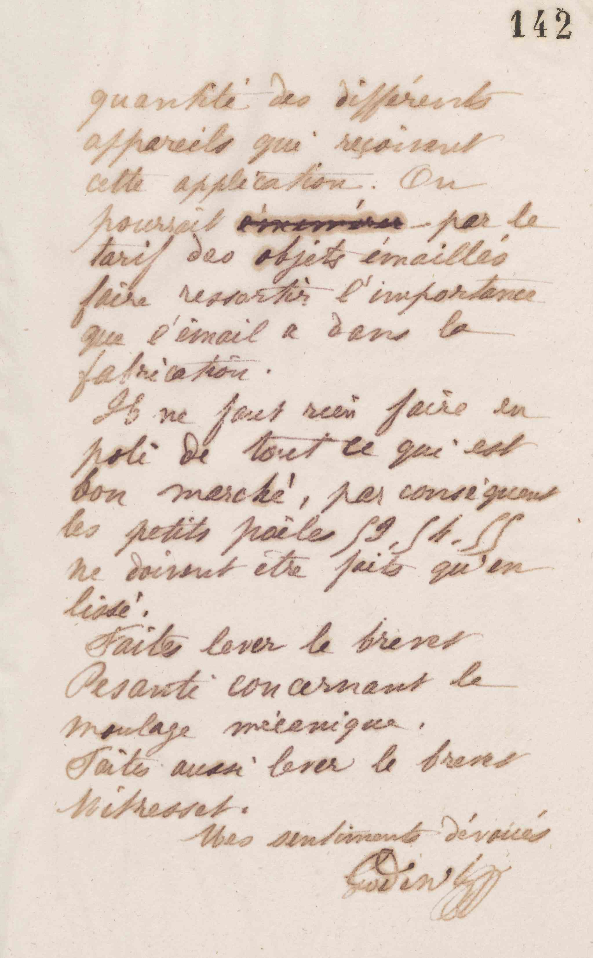 Jean-Baptiste André Godin au président de la Chambre syndicale de la quincaillerie, 12 mars 1873