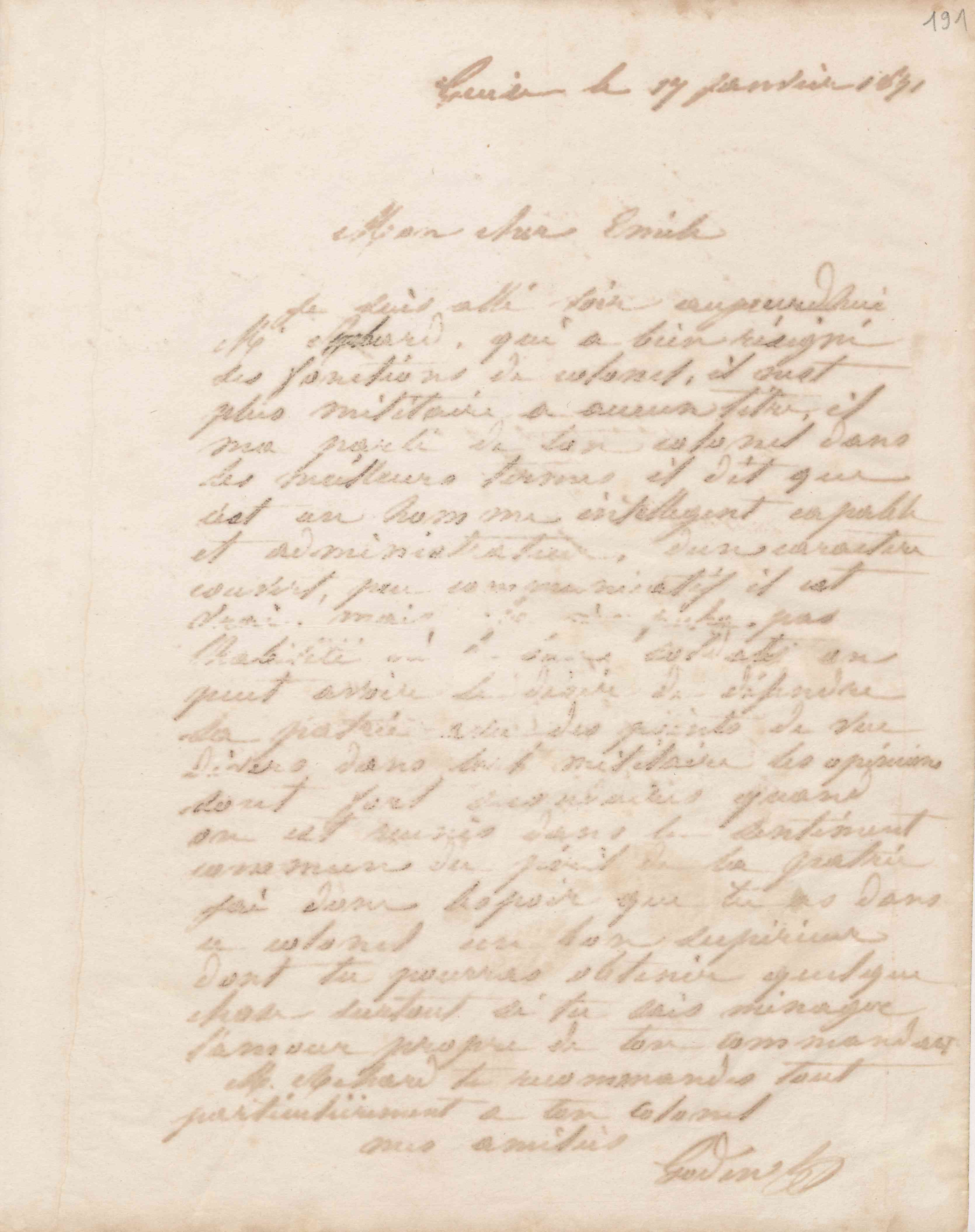 Jean-Baptiste André Godin à Émile Godin, 11 janvier 1856