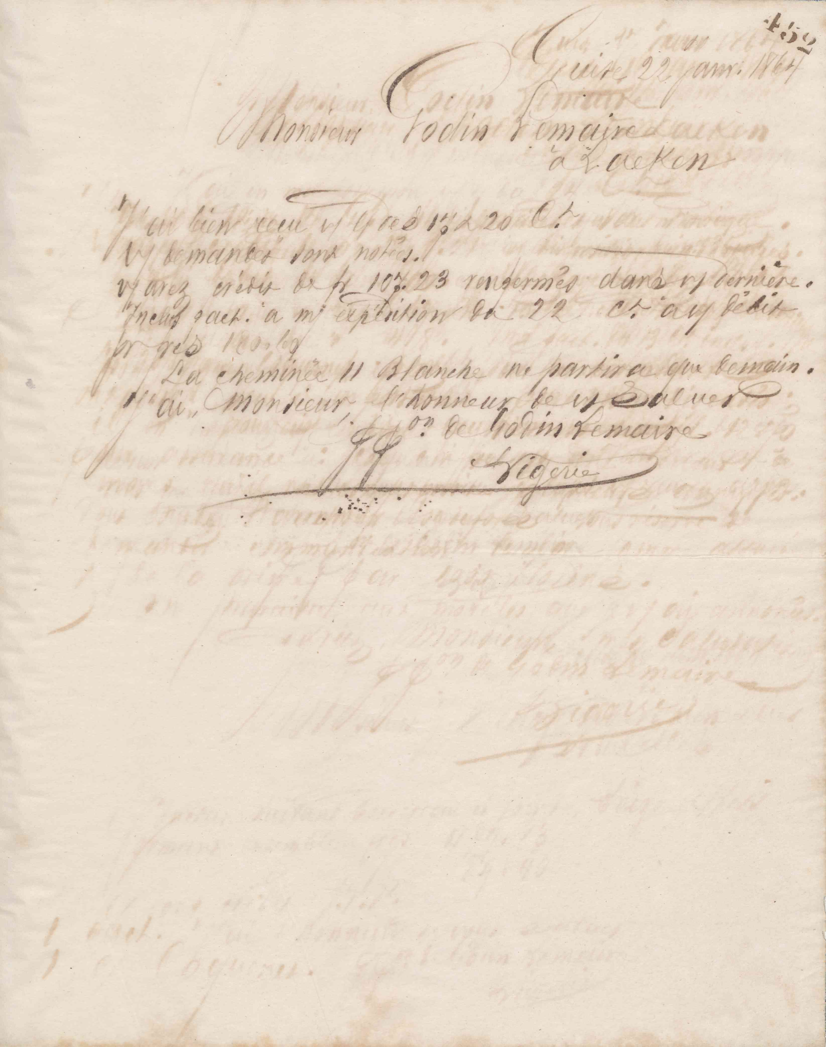 Jean-Baptiste André Godin aux Fonderies et manufactures Godin-Lemaire, 22 janvier 1864