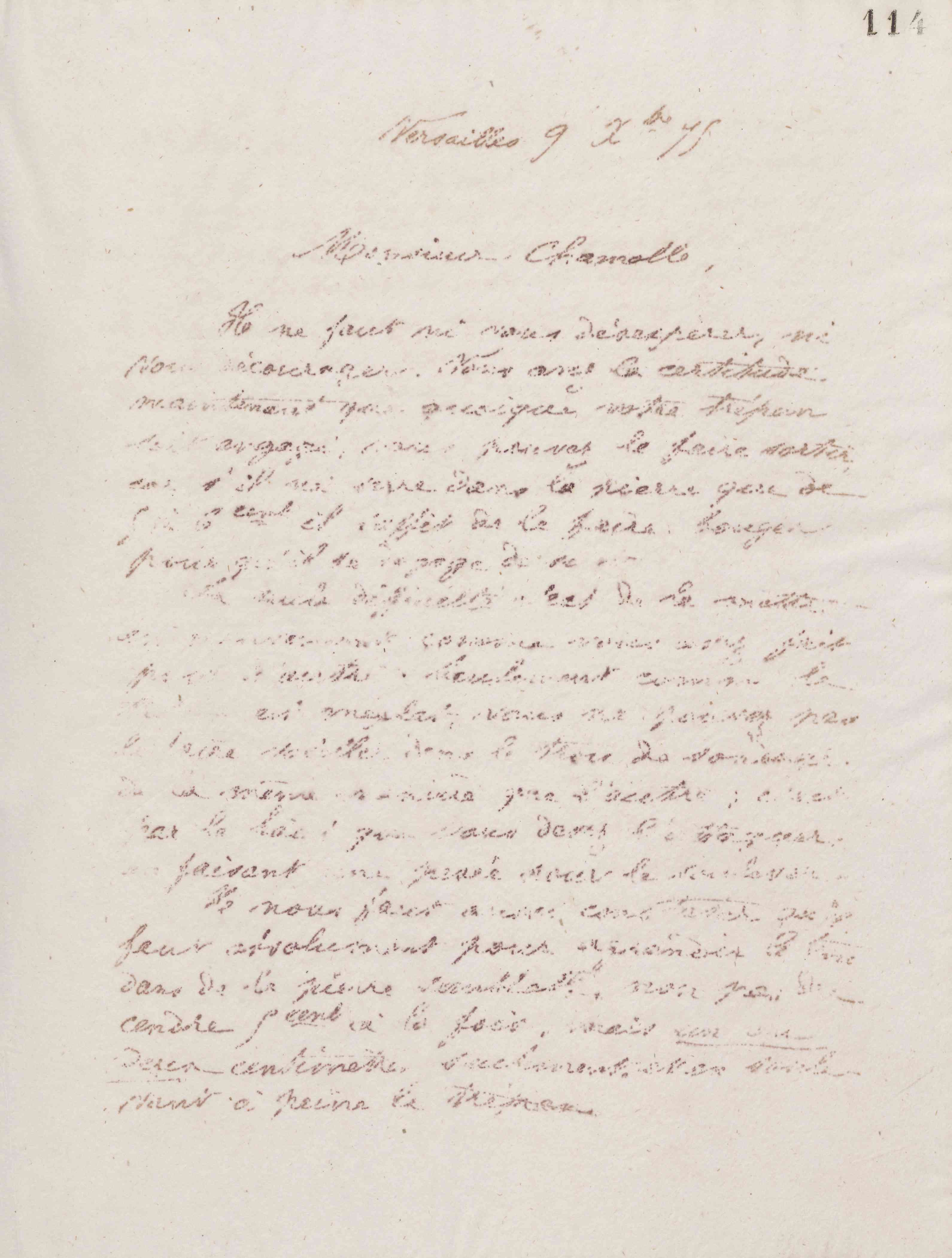 Jean-Baptiste André Godin à monsieur Chamolle, 9 décembre 1875