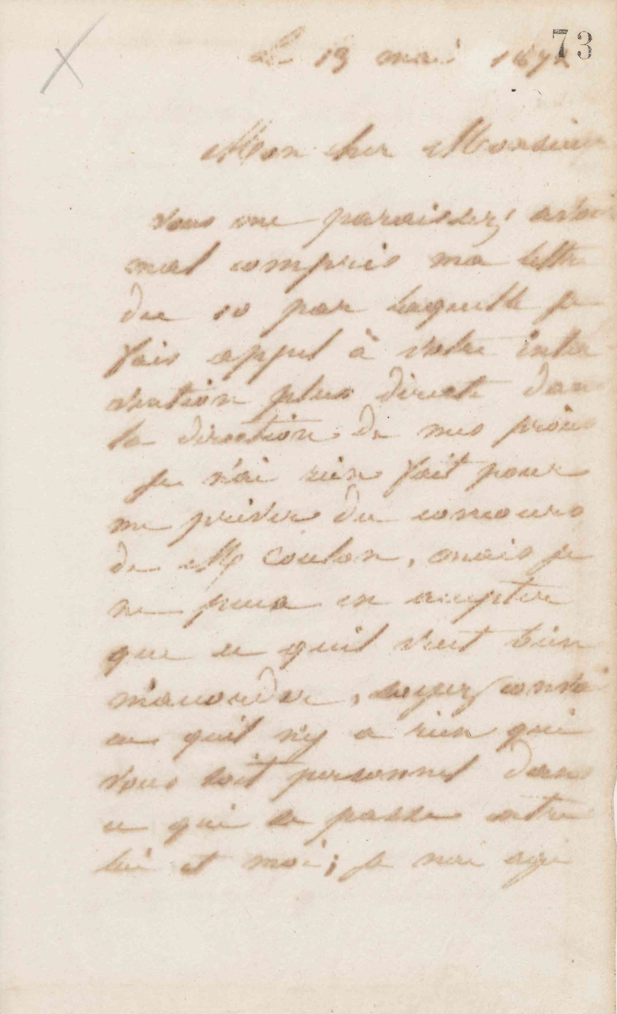 Jean-Baptiste André Godin à Guillaume Ernest Cresson, 13 mai 1872