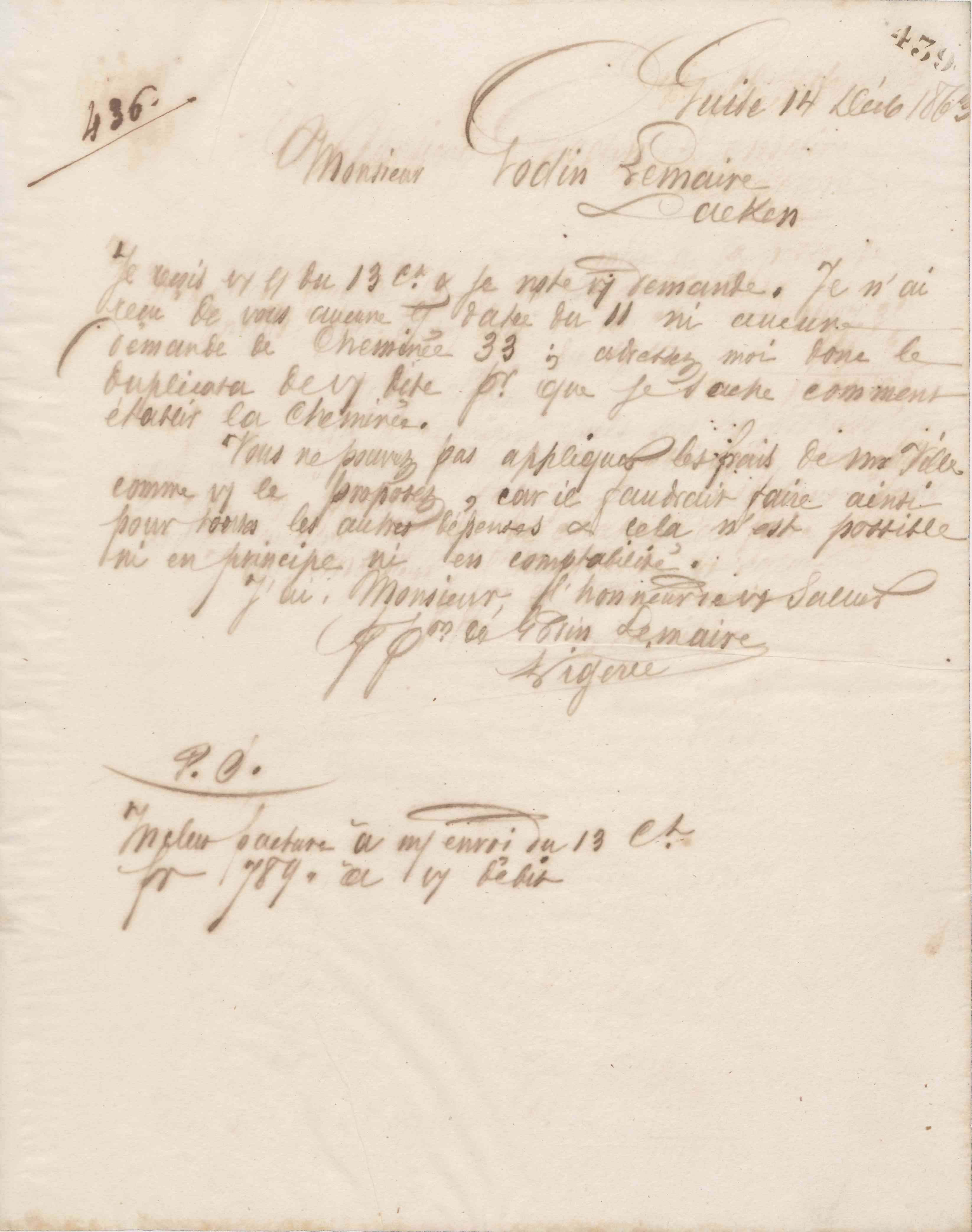 Jean-Baptiste André Godin aux Fonderies et manufactures Godin-Lemaire, 14 décembre 1863