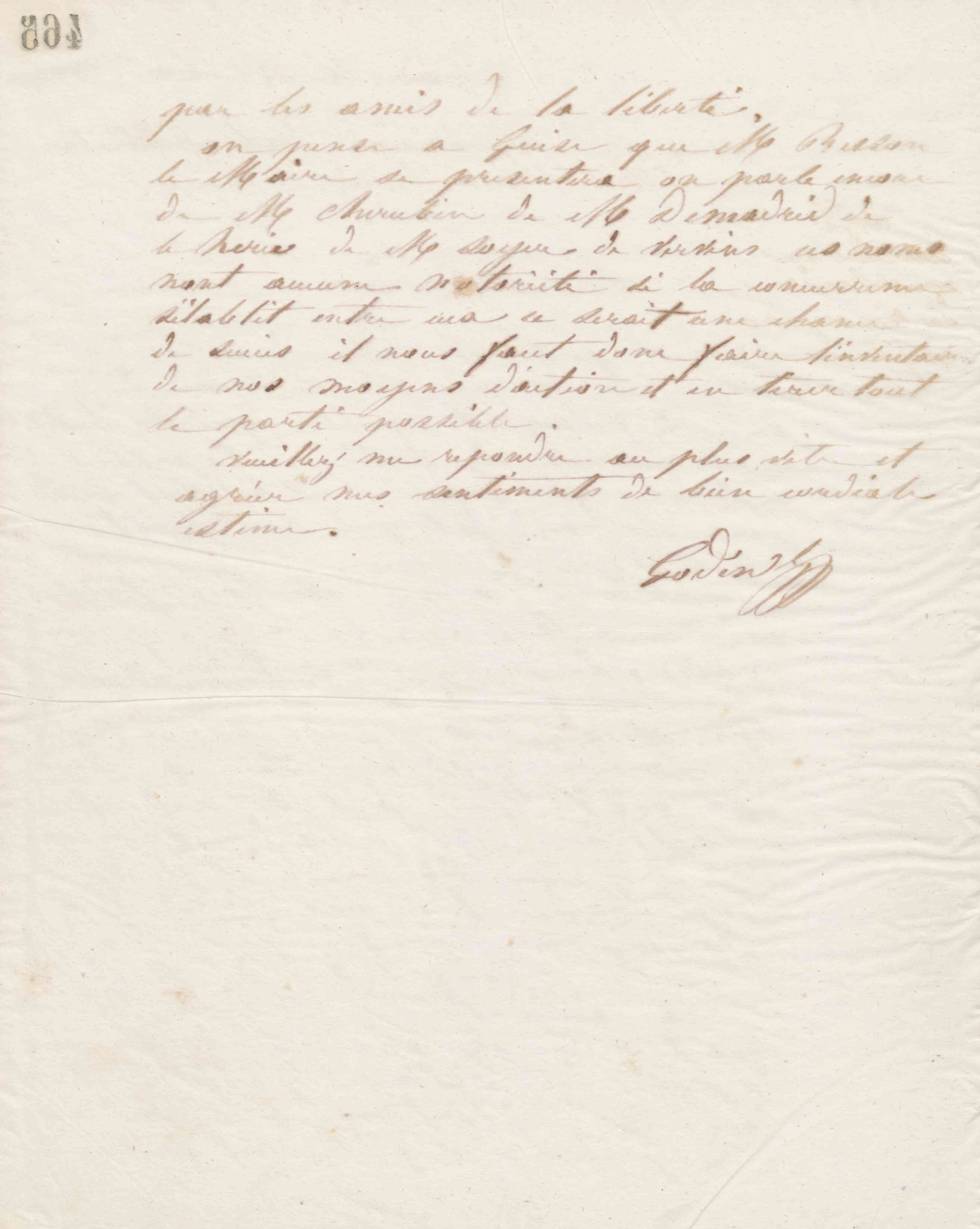 Jean-Baptiste André Godin à Calixte Souplet, 26 février 1867 Jean-Baptiste André Godin à Calixte Souplet, 26 février 1867