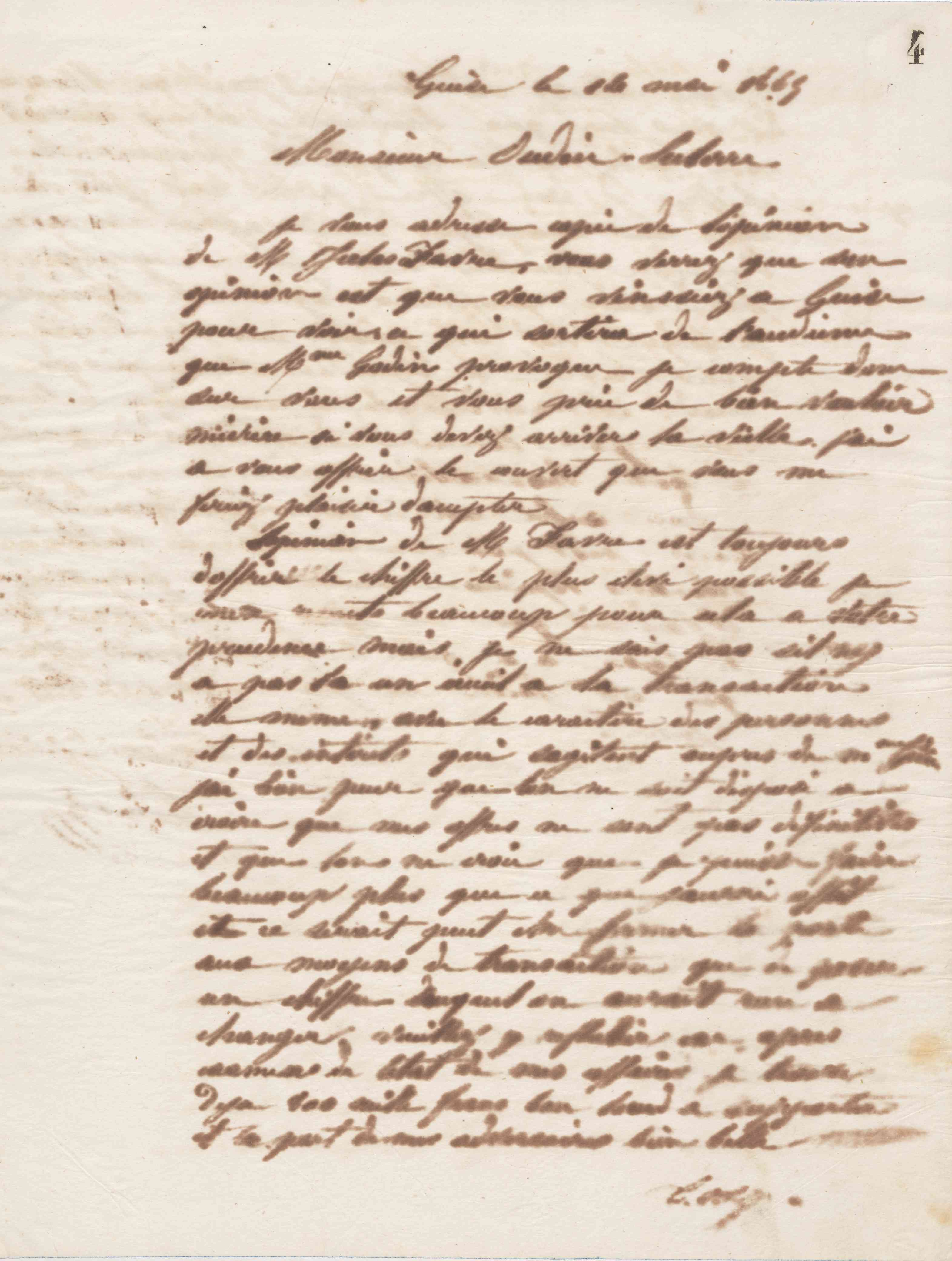 Jean-Baptiste André Godin à Louis Oudin-Leclère, 14 mai 1865 Jean-Baptiste André Godin à Louis Oudin-Leclère, 14 mai 1865