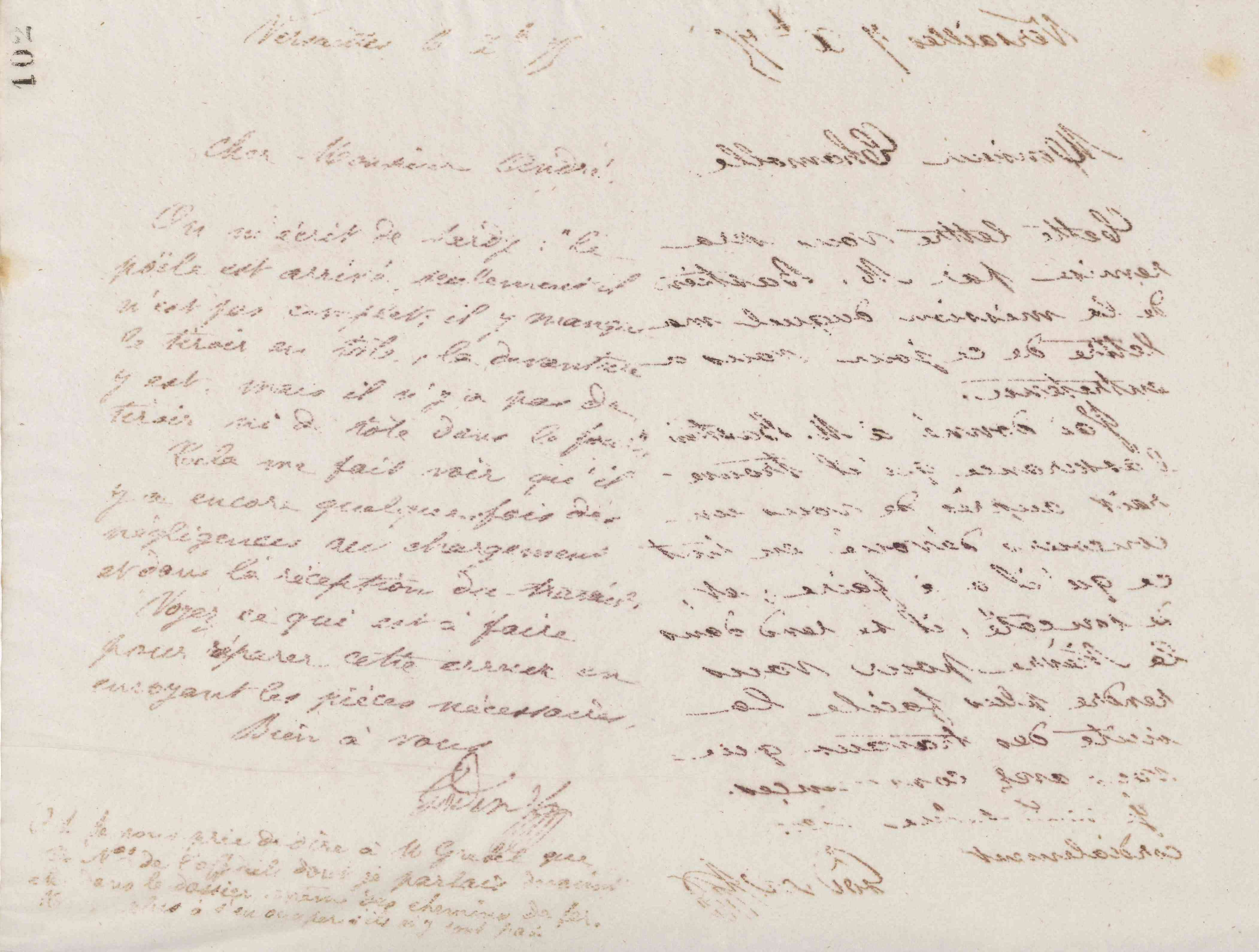 Jean-Baptiste André Godin à Eugène André, 6 décembre 1875 Jean-Baptiste André Godin à Eugène André, 6 décembre 1875