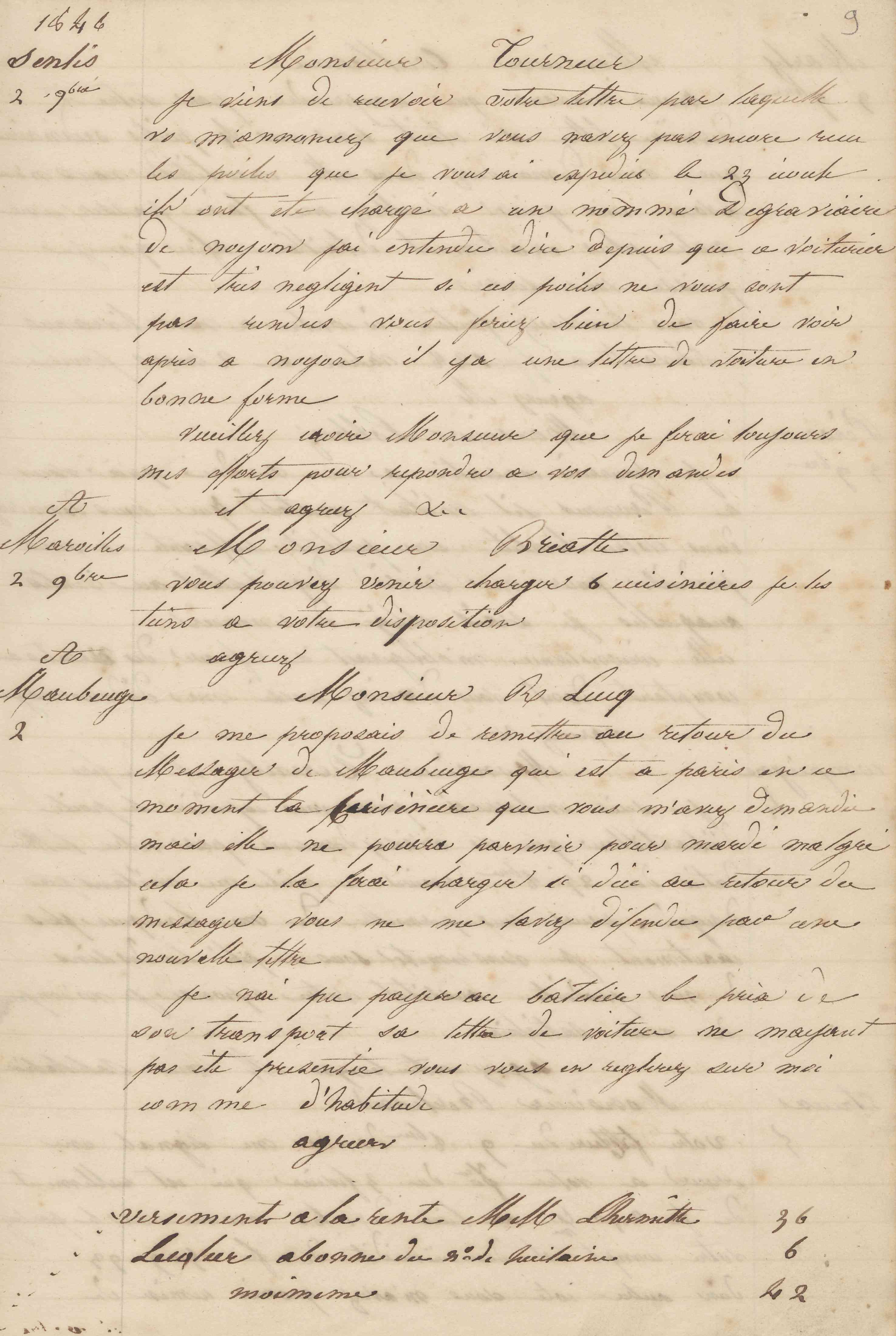 Jean-Baptiste André Godin aux gérants de La Démocratie pacifique, 1er novembre 1846