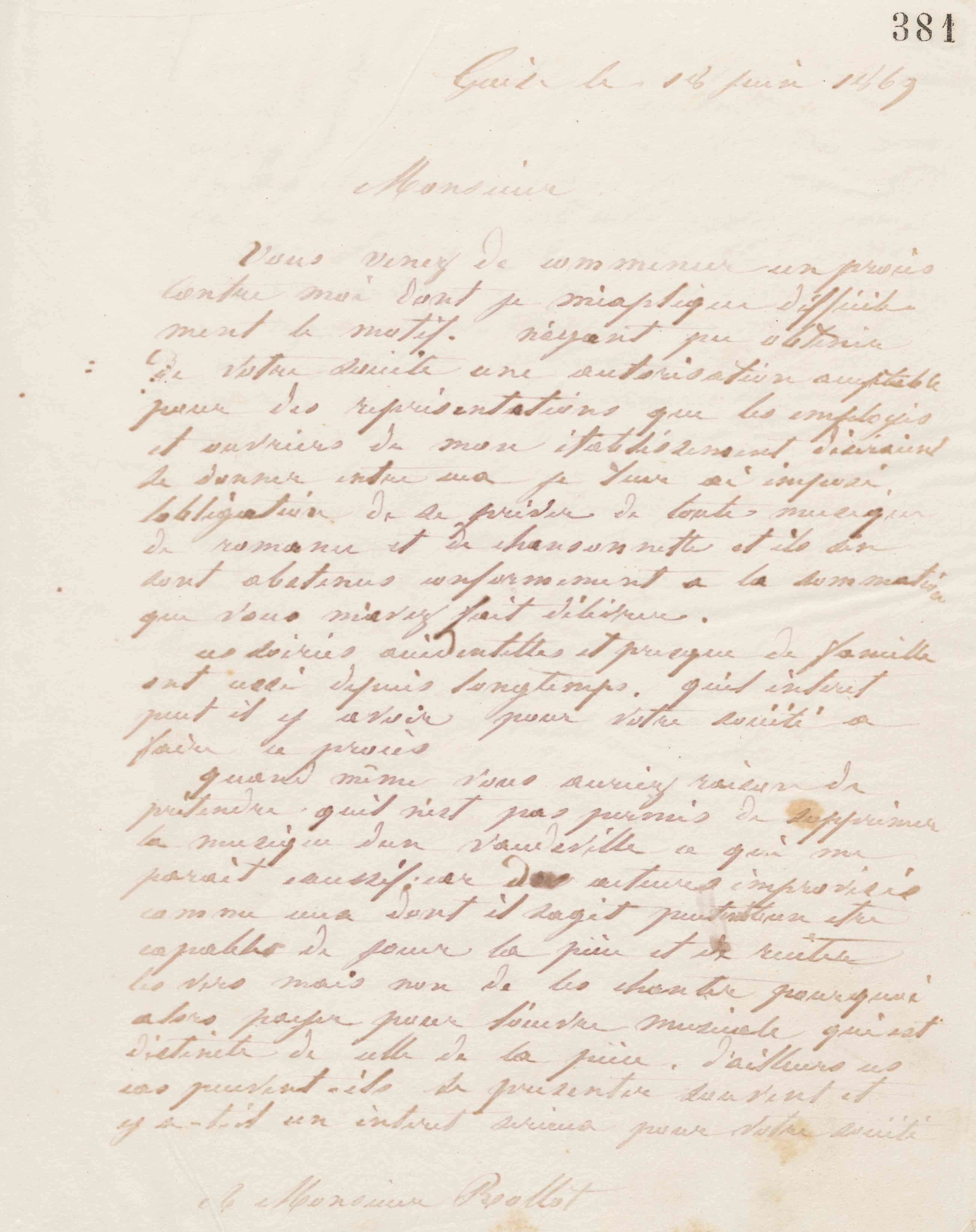 Jean-Baptiste André Godin à Léopold Rollot, 18 juin 1869