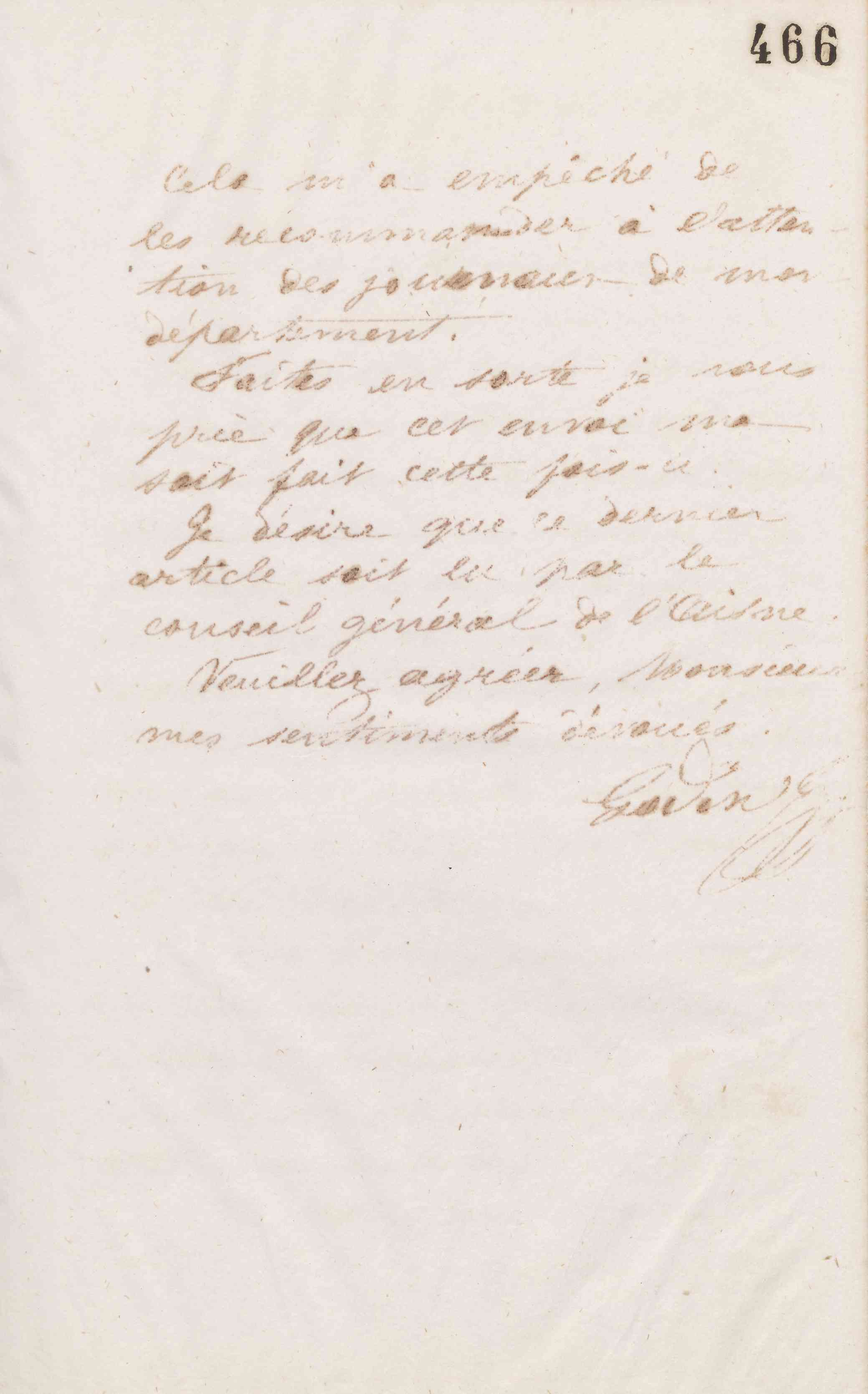 Jean-Baptiste André Godin à Adolphe Guéroult, 8 avril 1874
