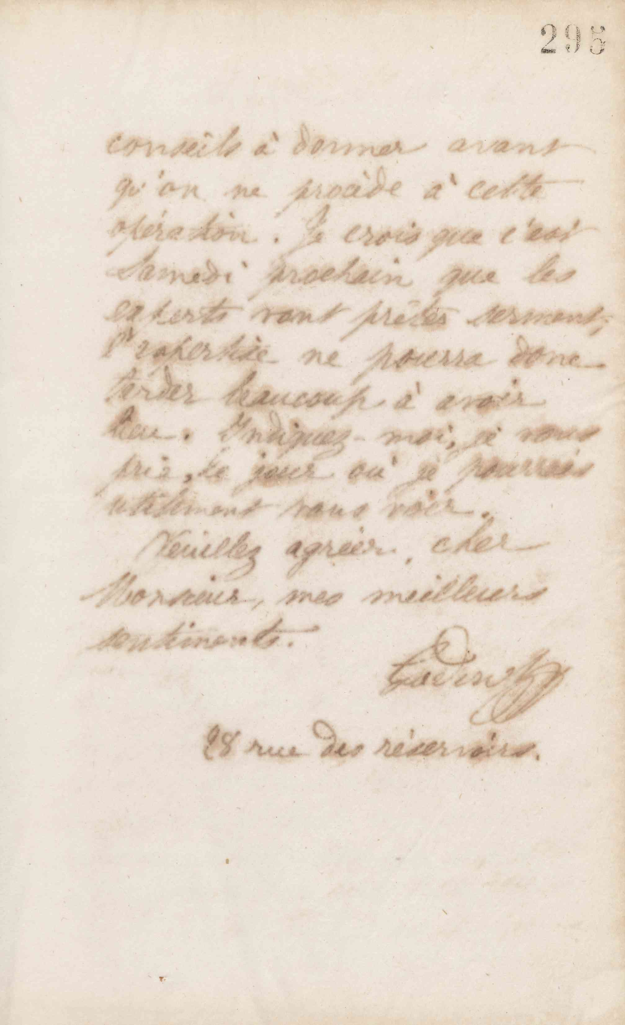 Jean-Baptiste André Godin à Guillaume Ernest Cresson, 20 novembre 1872