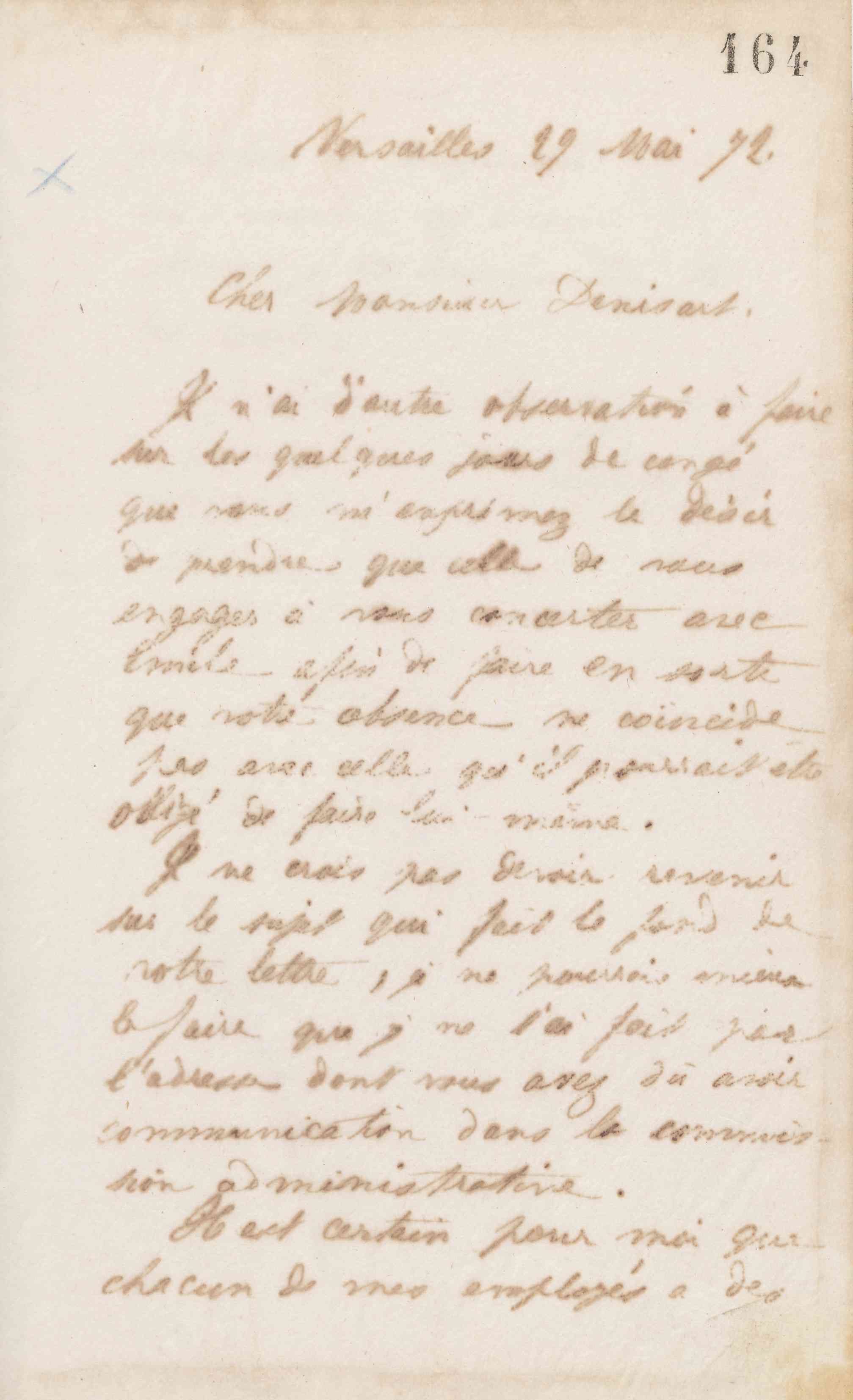 Jean-Baptiste André Godin à Alfred Denisart, 29 mai 1872 Jean-Baptiste André Godin à Alfred Denisart, 29 mai 1872