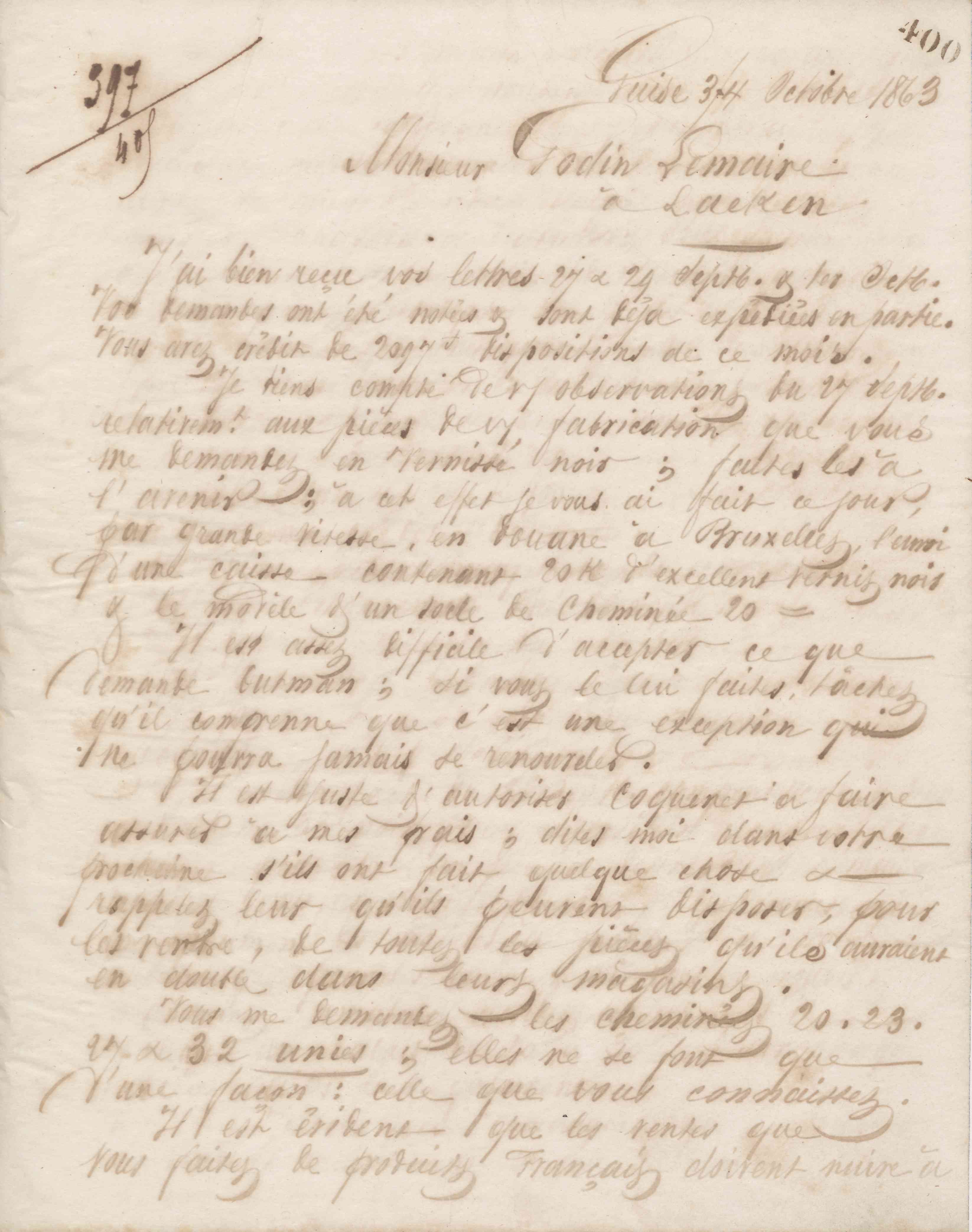 Jean-Baptiste André Godin aux Fonderies et manufactures Godin-Lemaire, 3 et 4 octobre 1863