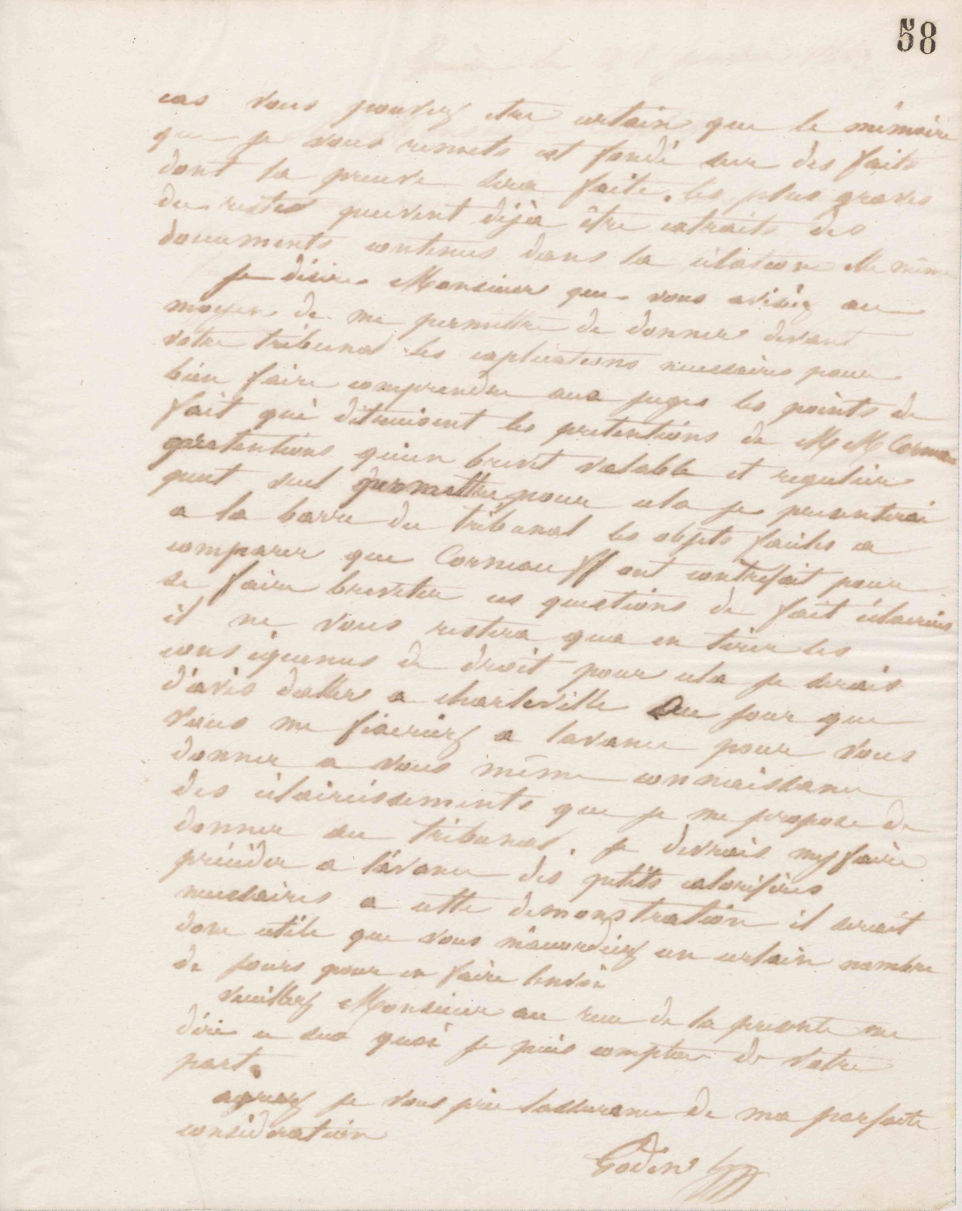Jean-Baptiste André Godin à monsieur Dureteste, 26 janvier 1864