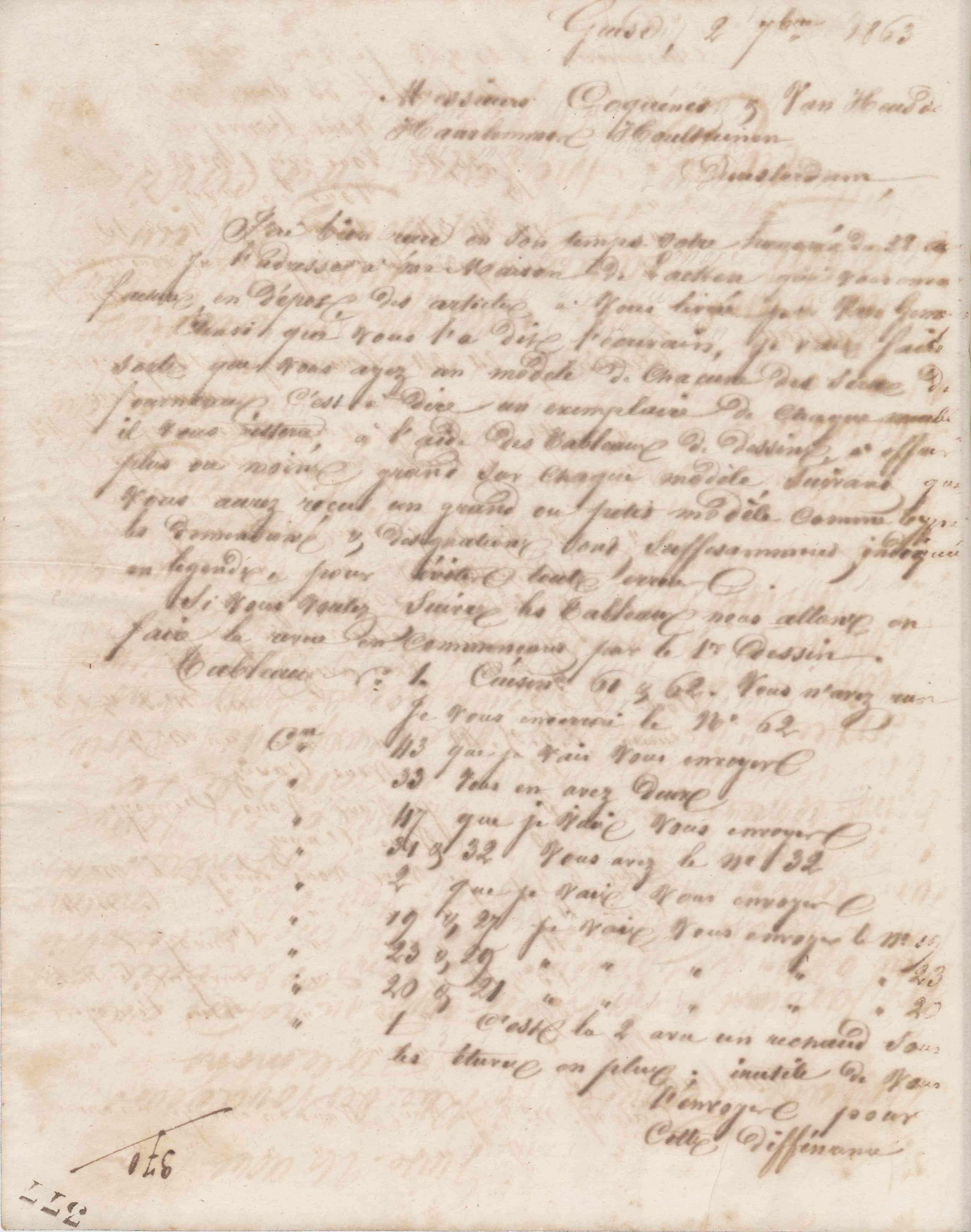 Jean-Baptiste André Godin à Coquenet et Van Heusden, 2 septembre 1863 Jean-Baptiste André Godin à Coquenet et Van Heusden, 2 septembre 1863