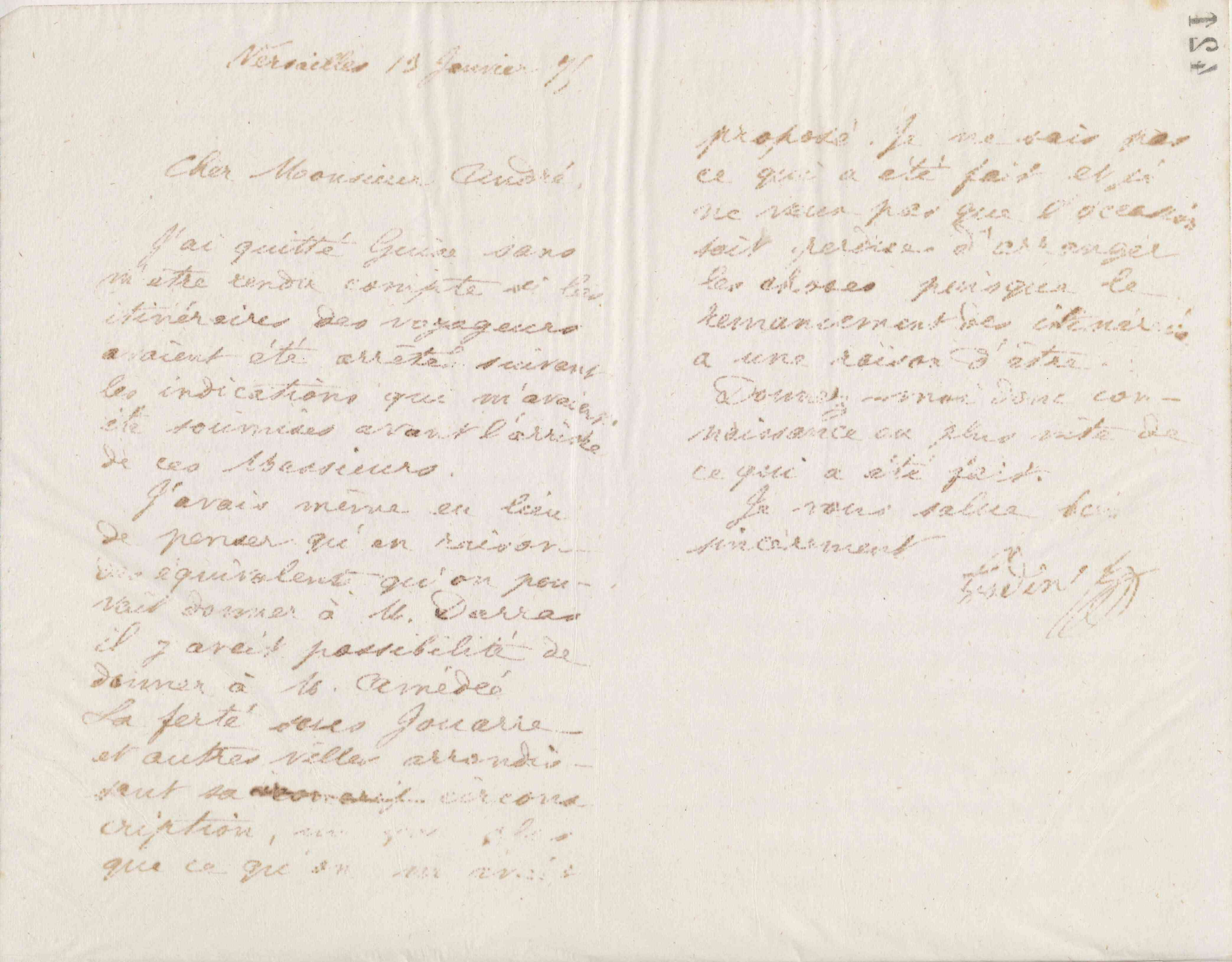 Jean-Baptiste André Godin à Eugène André, 13 janvier 1875 Jean-Baptiste André Godin à Eugène André, 13 janvier 1875