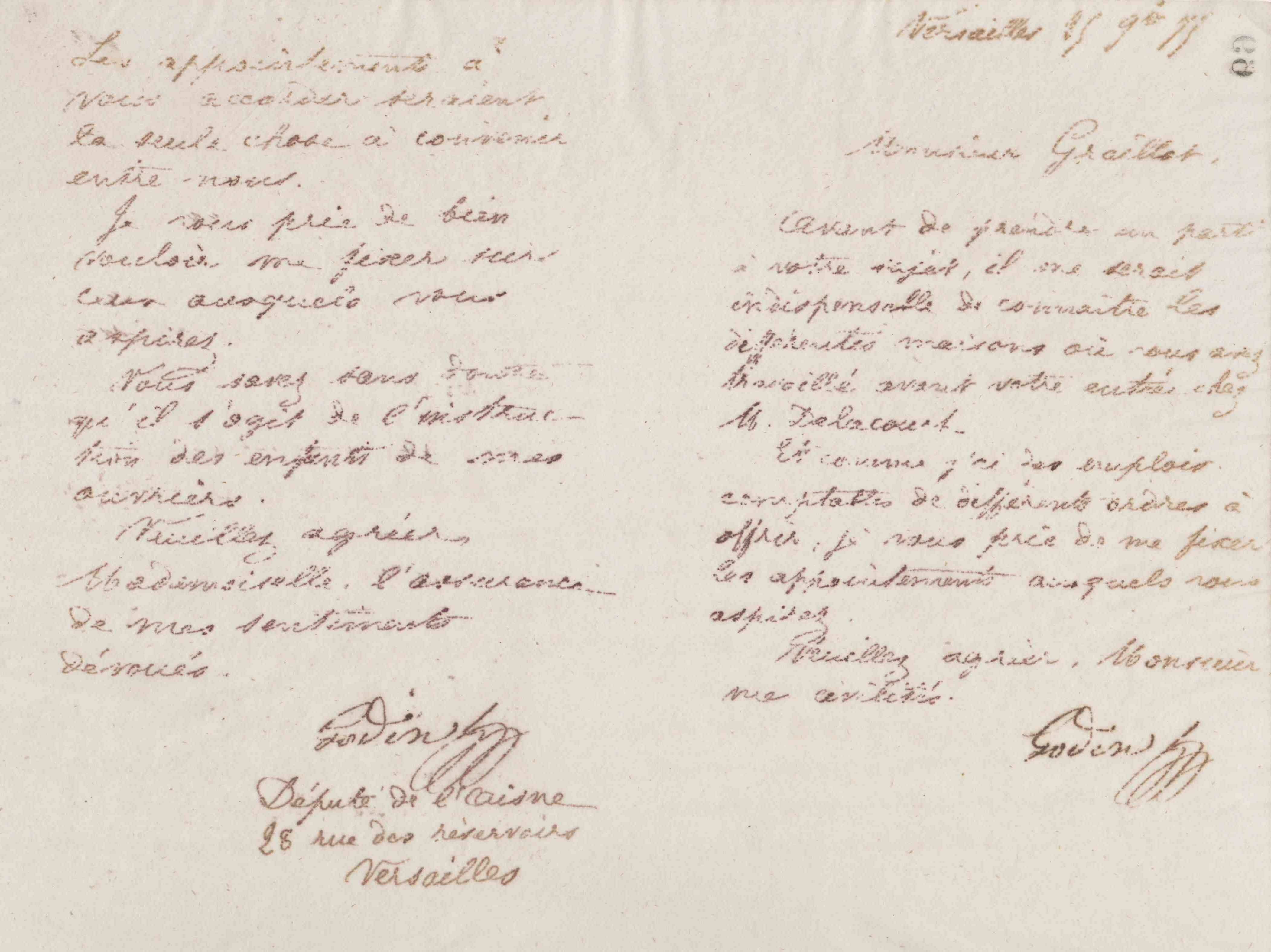 Jean-Baptiste André Godin à monsieur Graillot, 25 novembre 1875 Jean-Baptiste André Godin à monsieur Graillot, 25 novembre 1875
