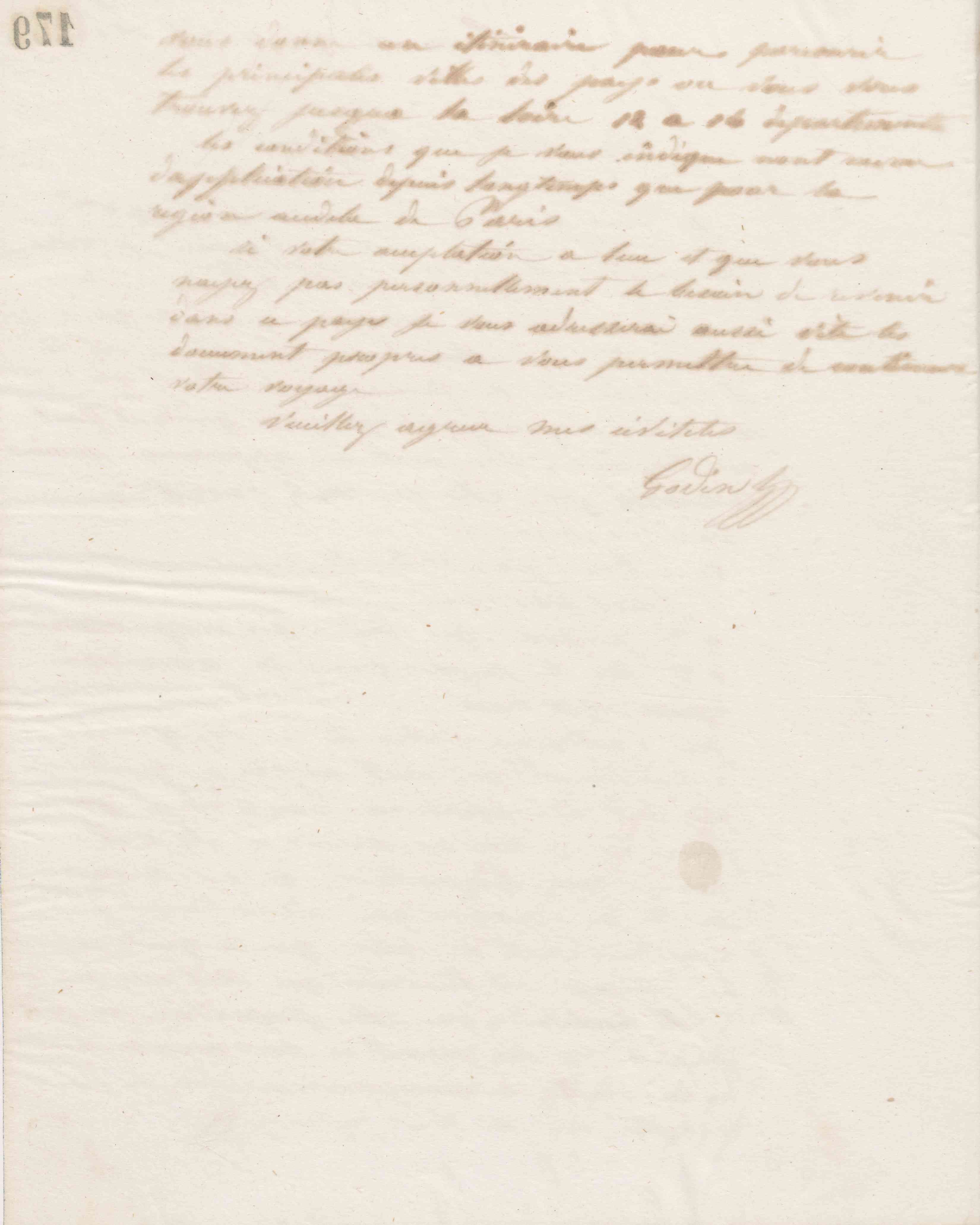 Jean-Baptiste André Godin à Émile Gripon, 30 avril 1864
