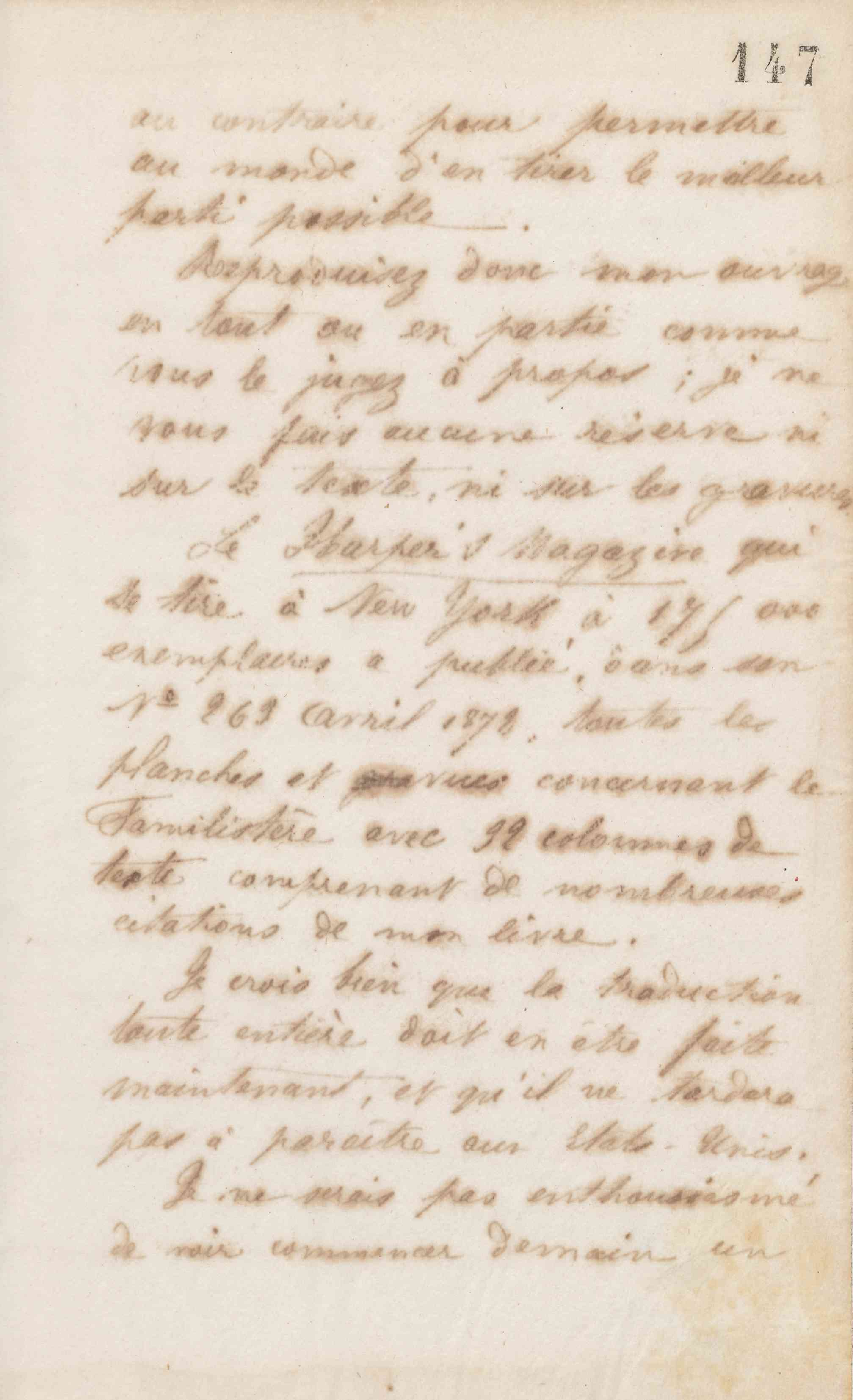 Jean-Baptiste André Godin à Tito Pagliardini, 27 mai 1872