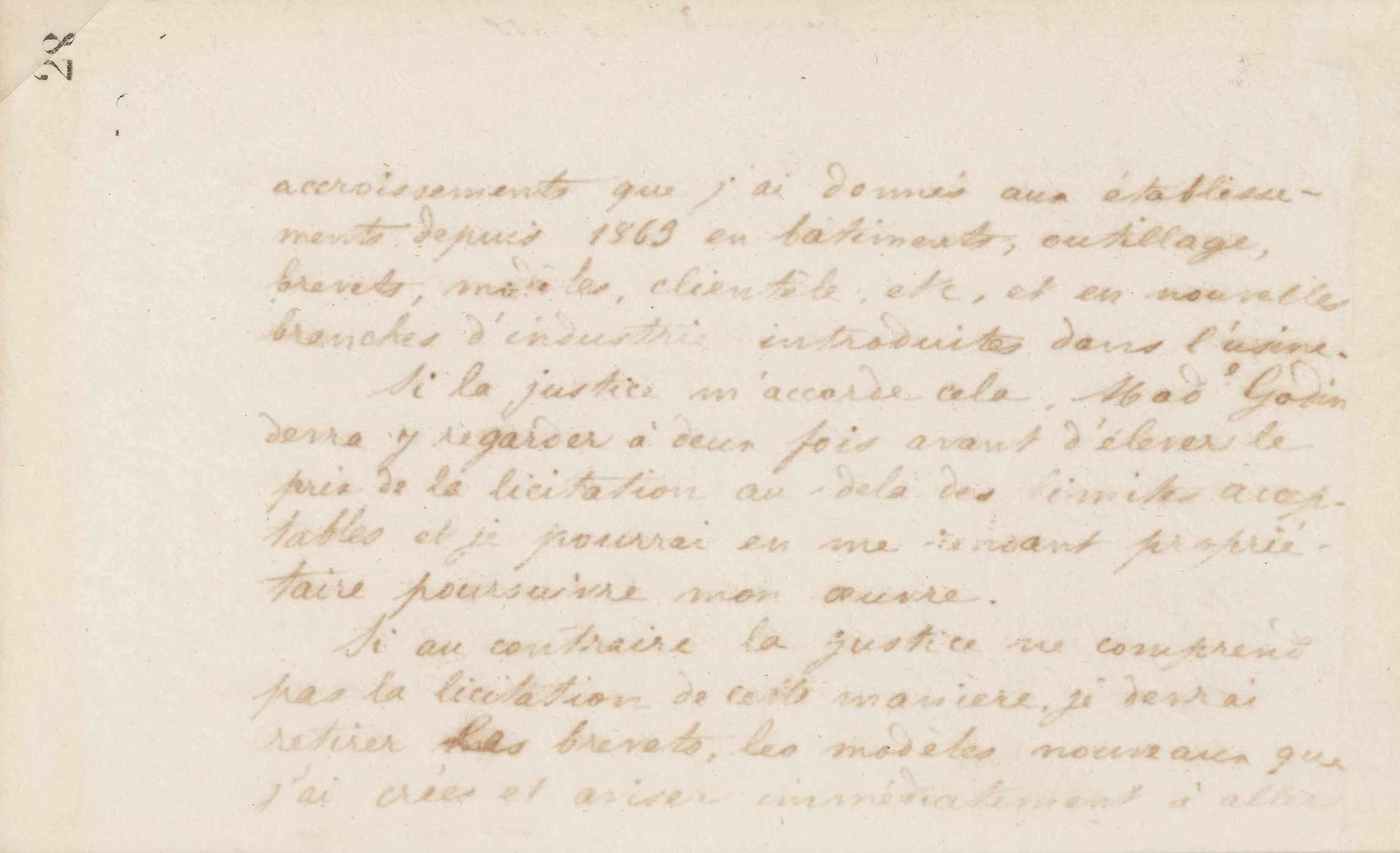 Jean-Baptiste André Godin à Guillaume Ernest Cresson, 1er mai 1872