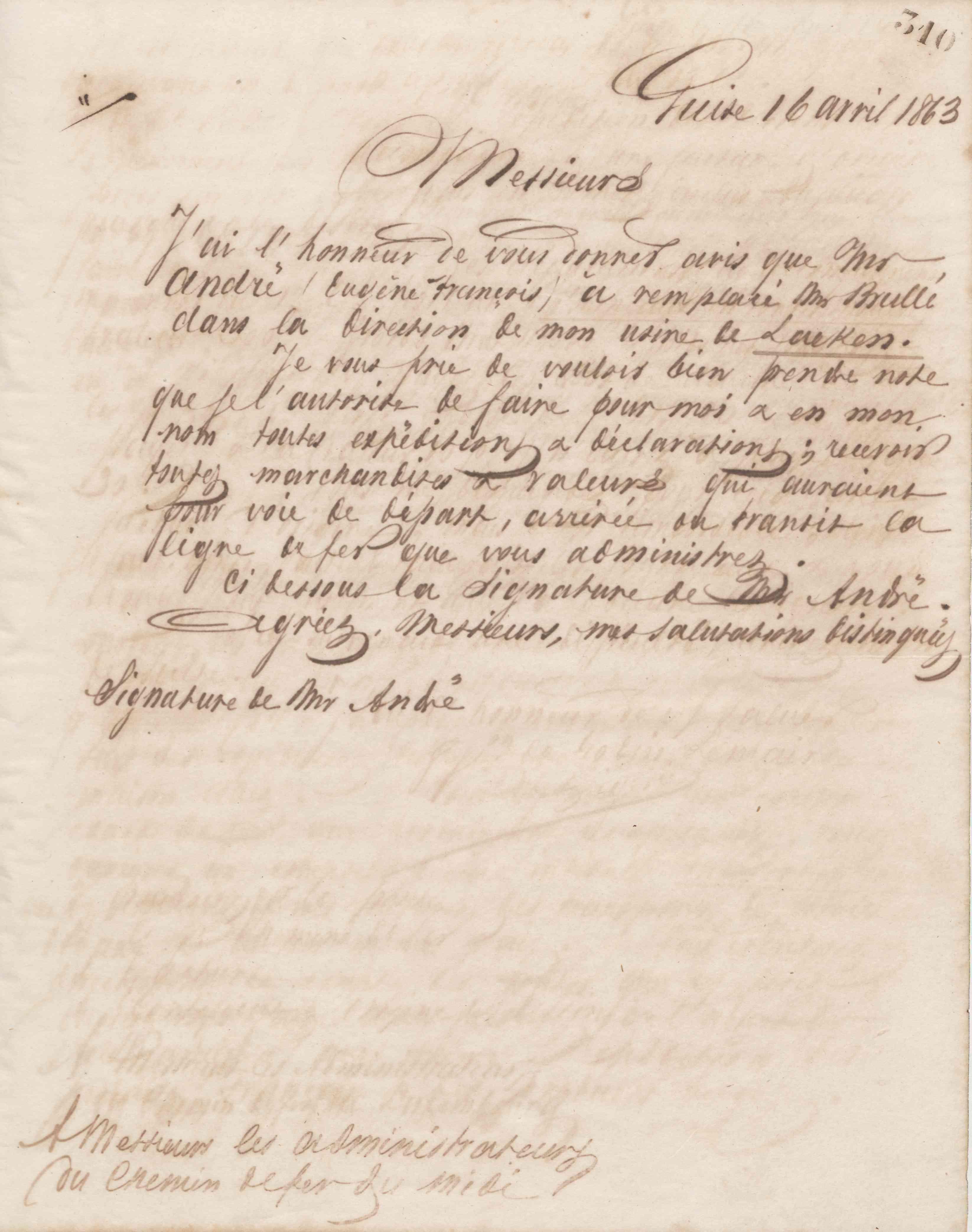 Jean-Baptiste André Godin aux Fonderies et manufactures Godin-Lemaire, 16 avril 1863