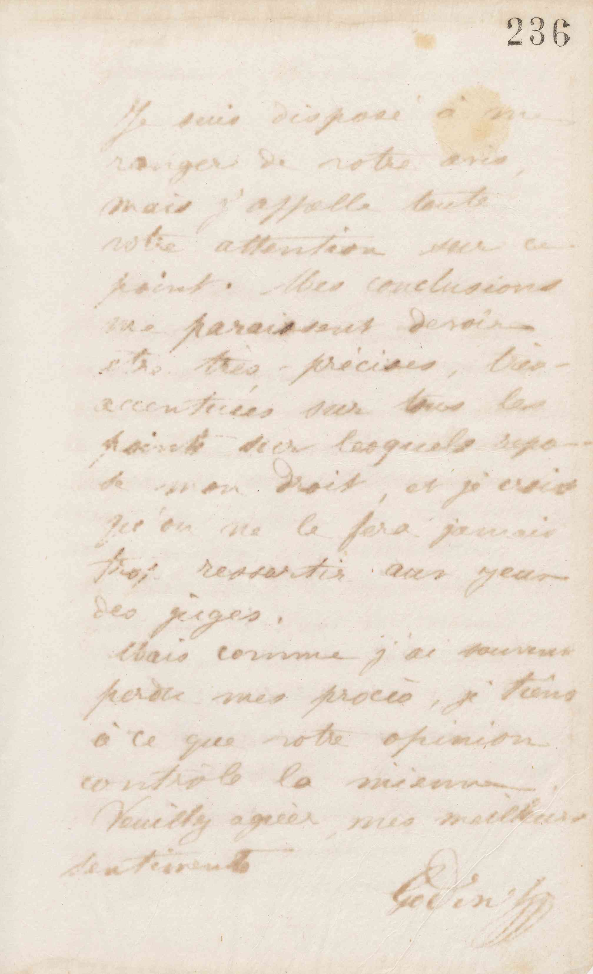 Jean-Baptiste André Godin à Guillaume Ernest Cresson, 23 octobre 1872