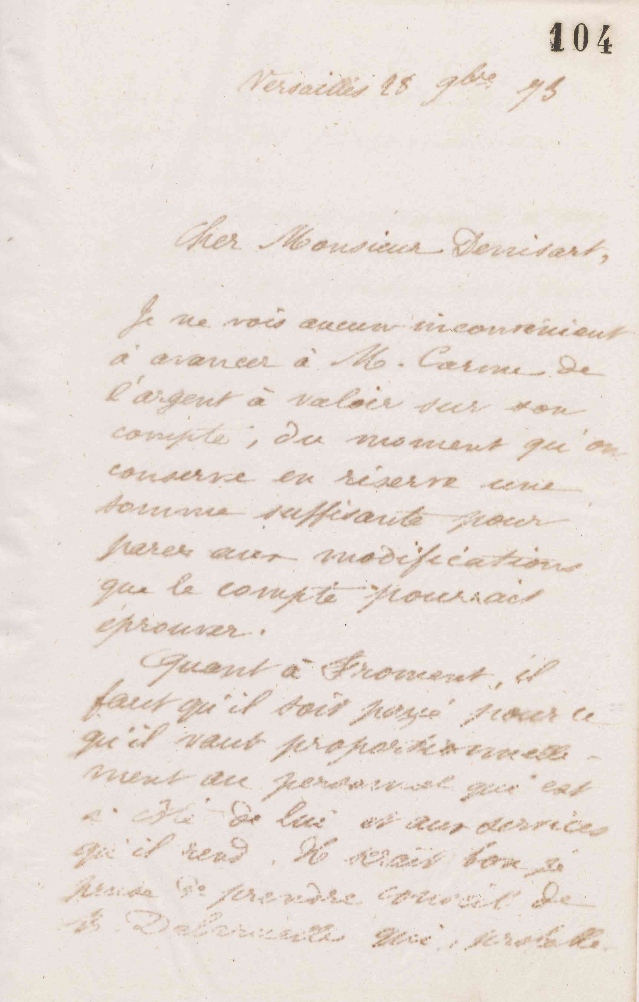 Jean-Baptiste André Godin à Alfred Denisart, 28 novembre 1873