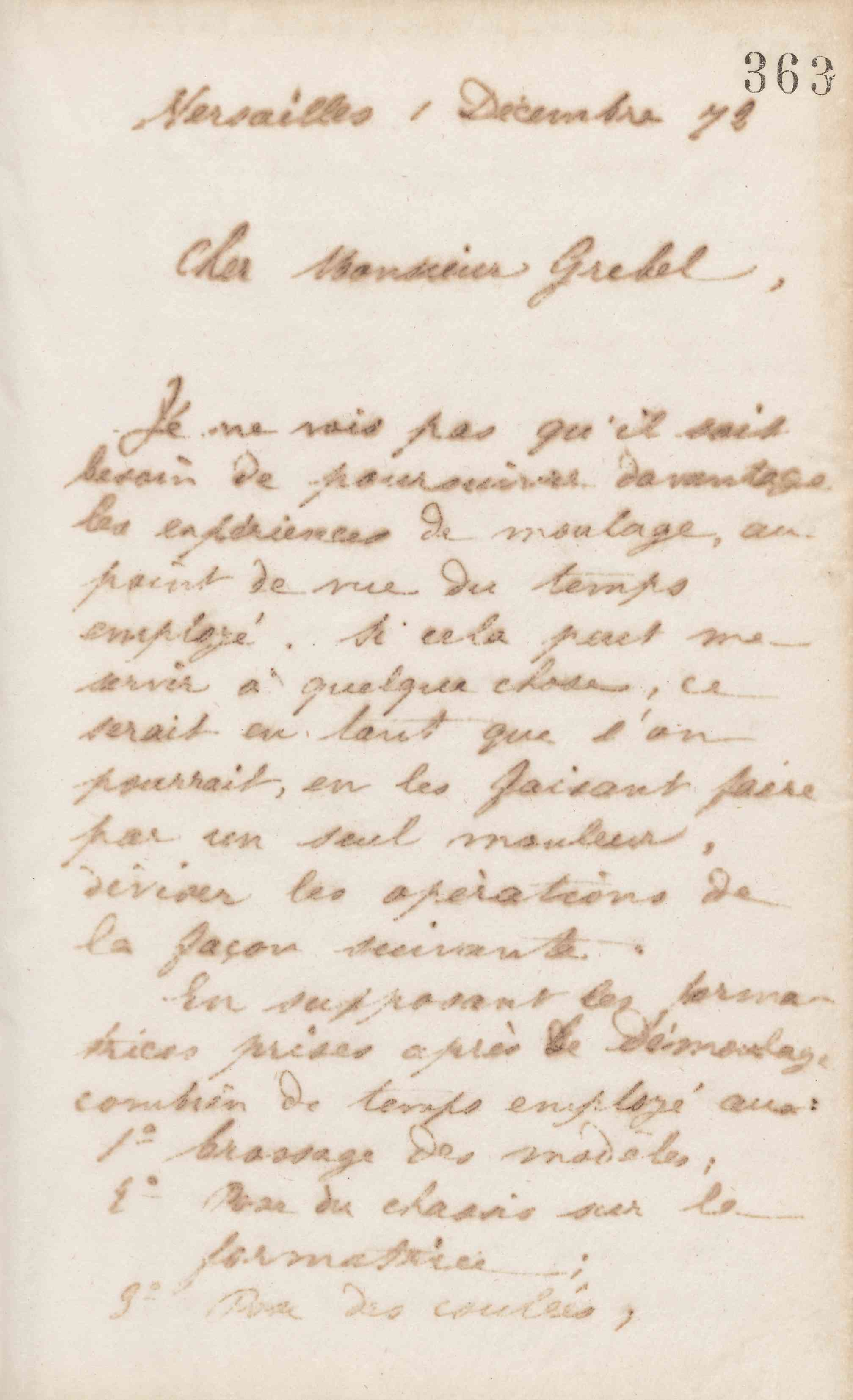 Jean-Baptiste André Godin à Alphonse Grebel, 1er décembre 1872