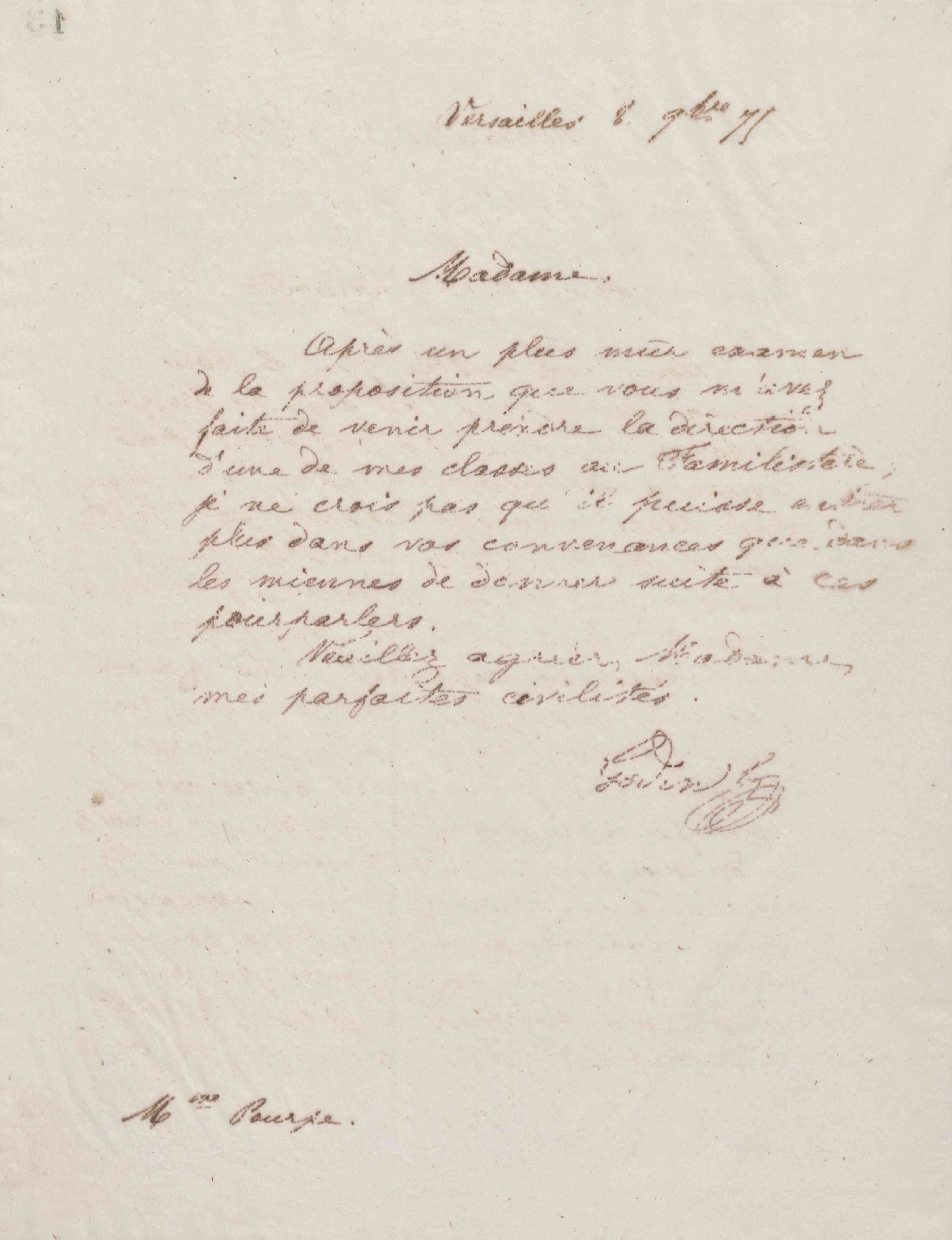 Jean-Baptiste André Godin à Élise Juliette Victorine Pourpe, 8 novembre 1875 Jean-Baptiste André Godin à Élise Juliette Victorine Pourpe, 8 novembre 1875