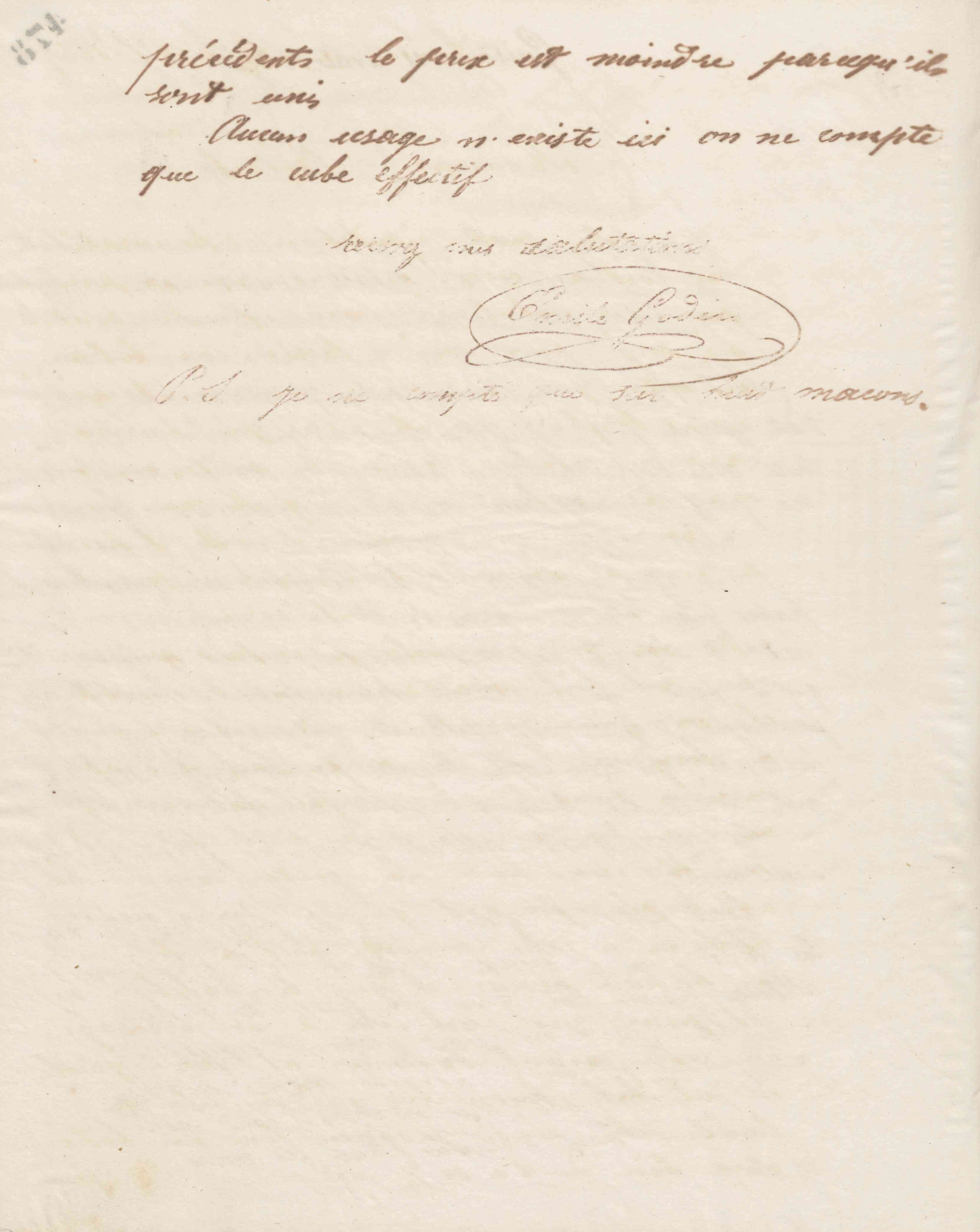 Émile Godin à François Marbais, 11 avril 1863 Émile Godin à François Marbais, 11 avril 1863