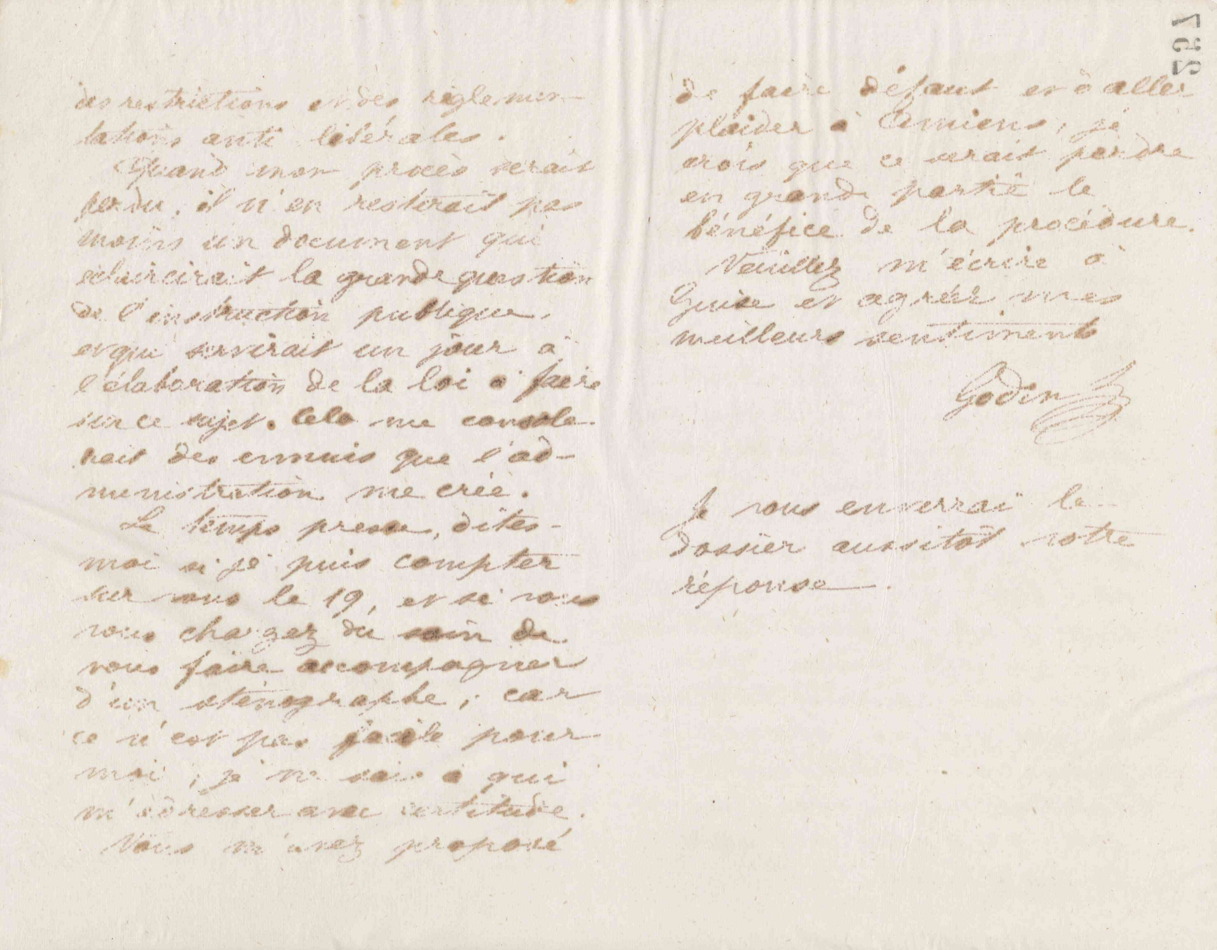 Jean-Baptiste André Godin à Guillaume Ernest Cresson, 11 août 1874 Jean-Baptiste André Godin à Guillaume Ernest Cresson, 11 août 1874
