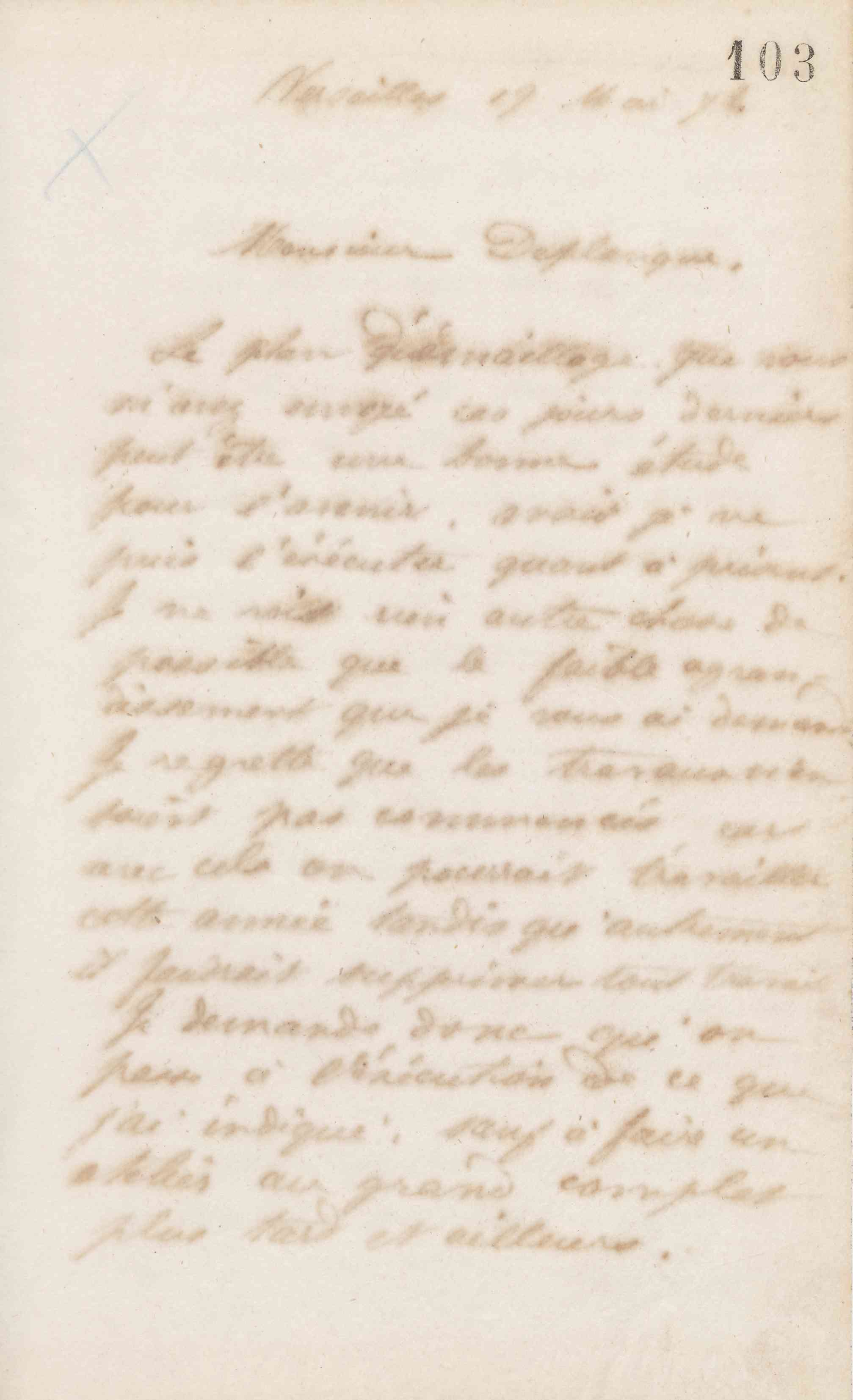 Jean-Baptiste André Godin à monsieur Deplanque, 19 mai 1872