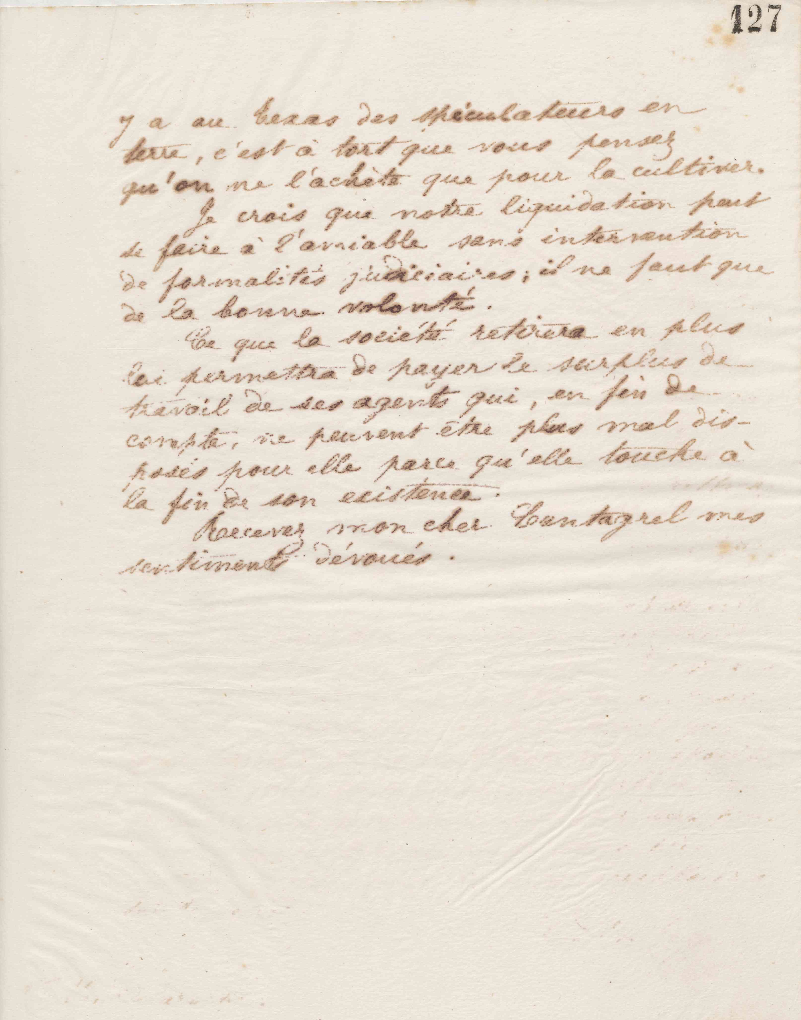 Jean-Baptiste André Godin à François Cantagrel, 2 avril 1875