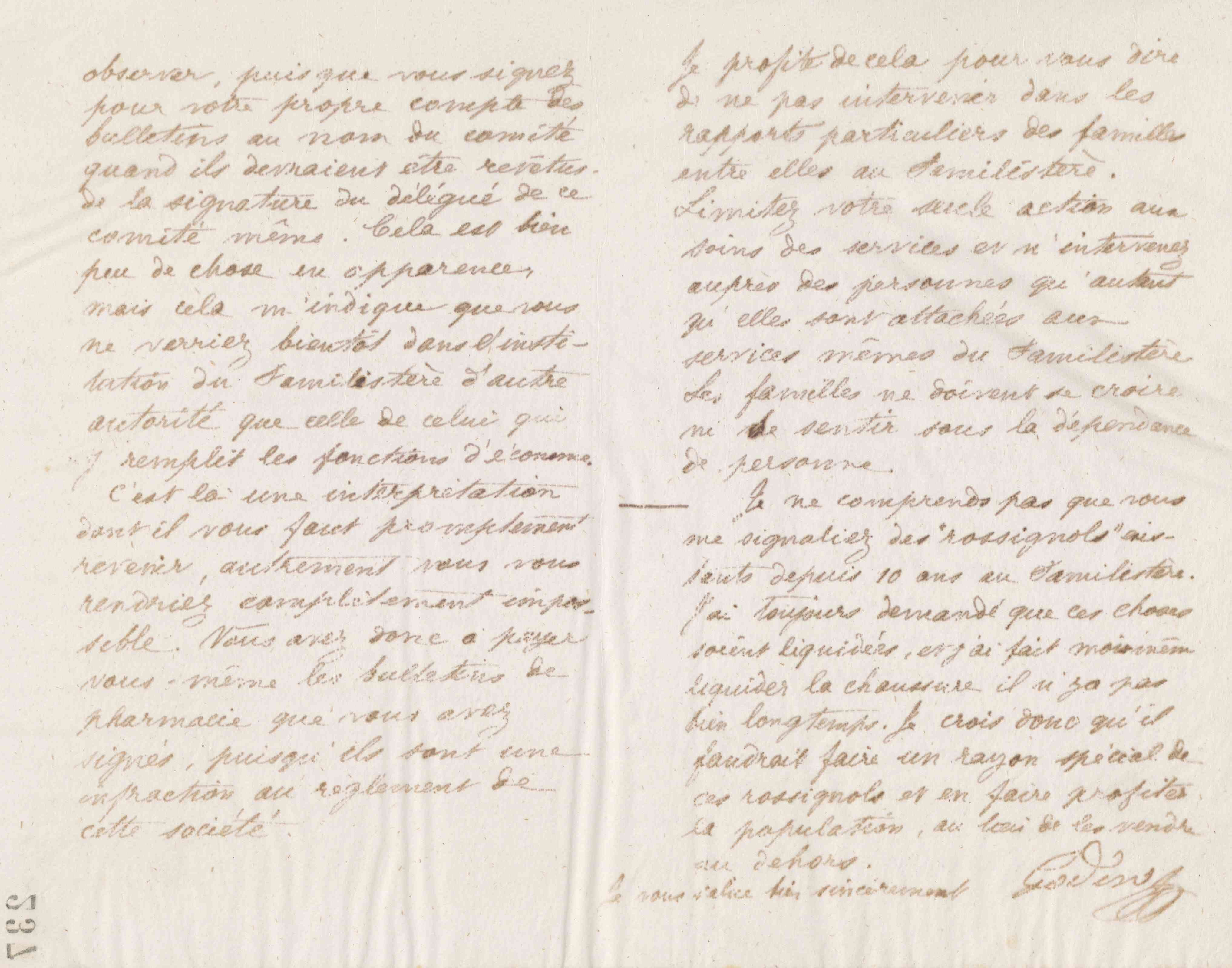 Jean-Baptiste André Godin à monsieur Taupier, 17 juillet 1874 Jean-Baptiste André Godin à monsieur Taupier, 17 juillet 1874