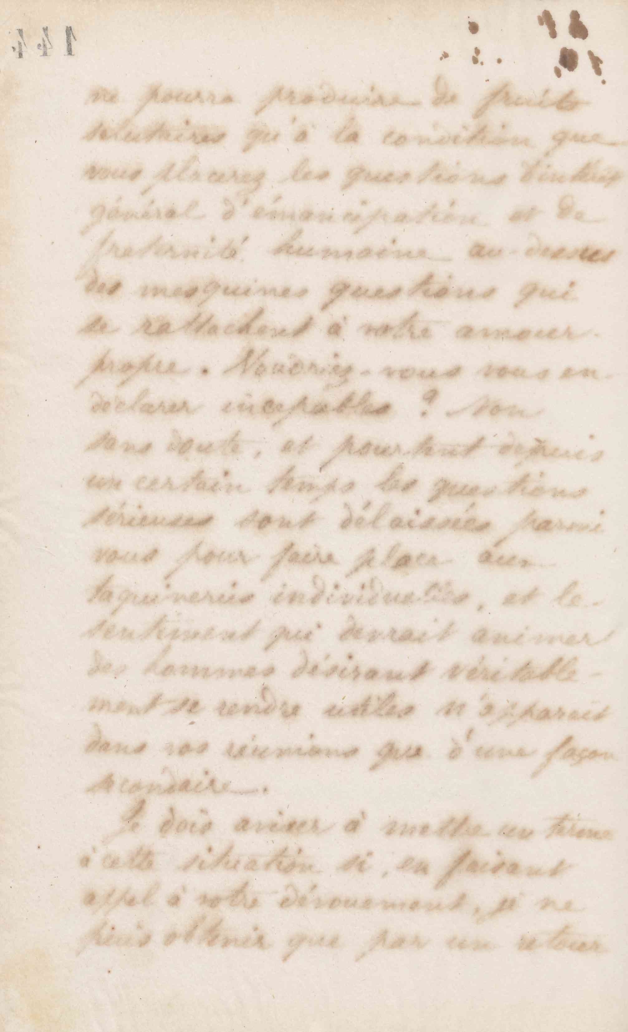 Jean-Baptiste André Godin à la Commission administrative de l'usine du Familistère de Guise, 26 mai 1872