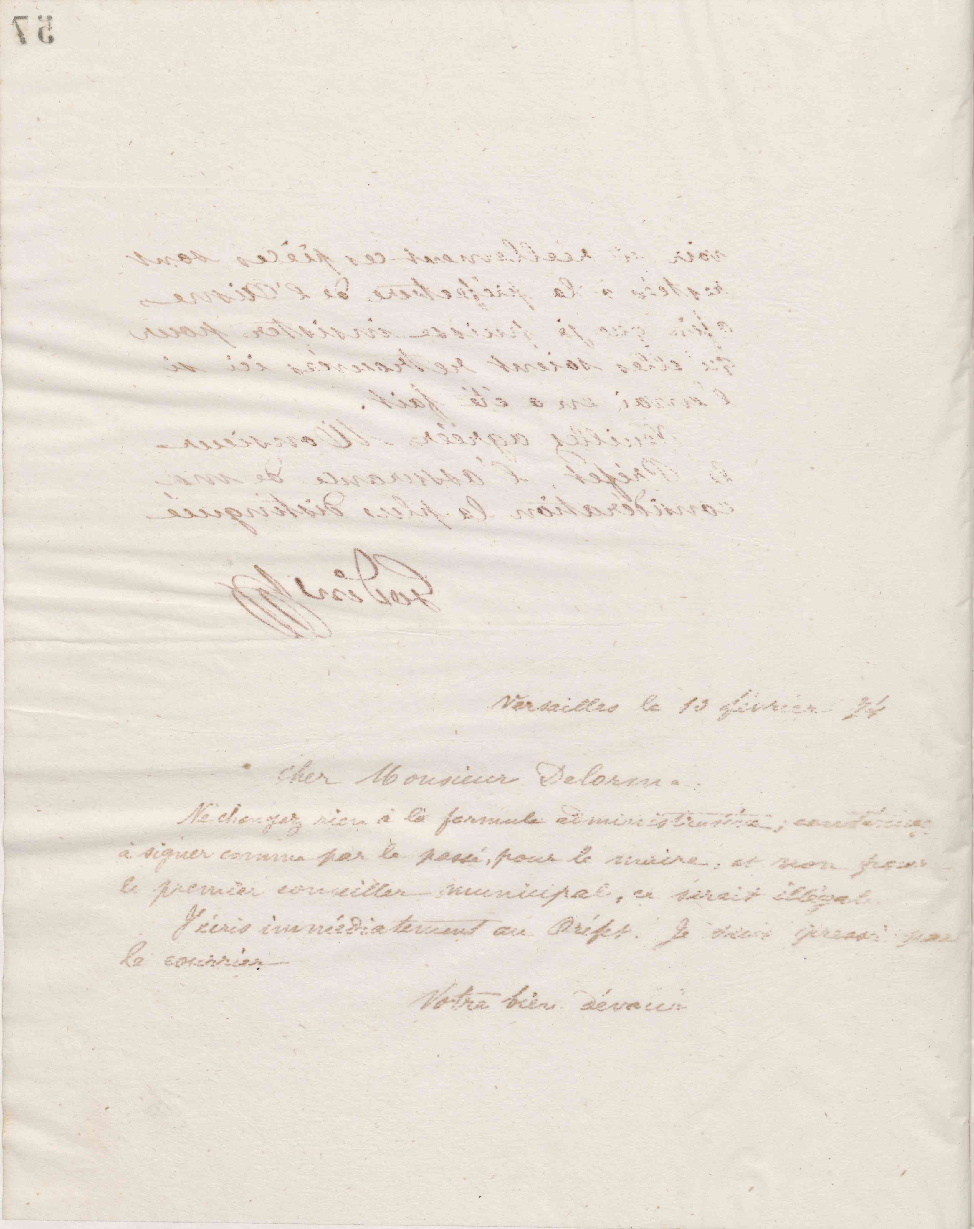 Jean-Baptiste André Godin à Jacques Philippe Delorme, 10 février 1874