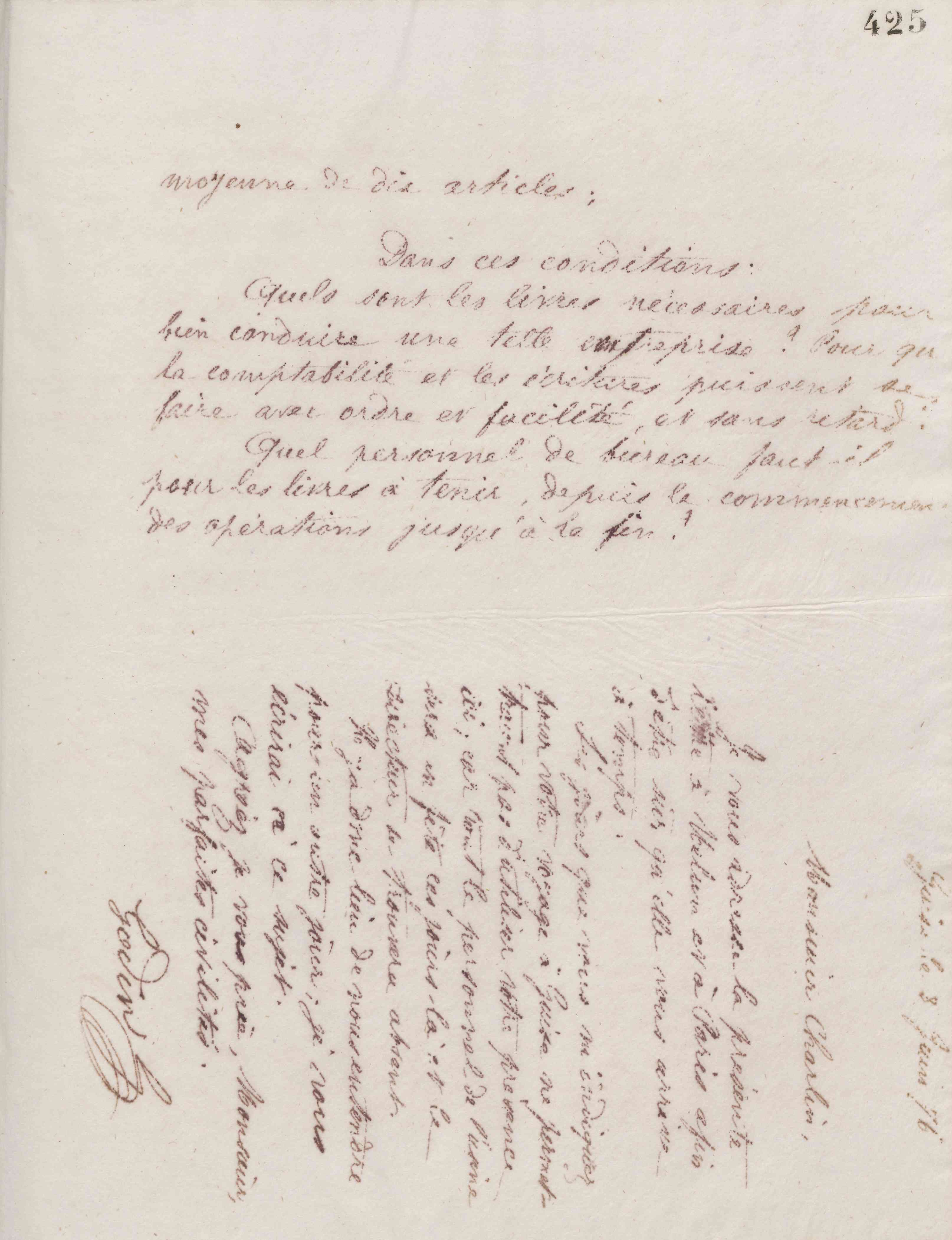 Jean-Baptiste André Godin à monsieur Charlin, 8 juin 1876