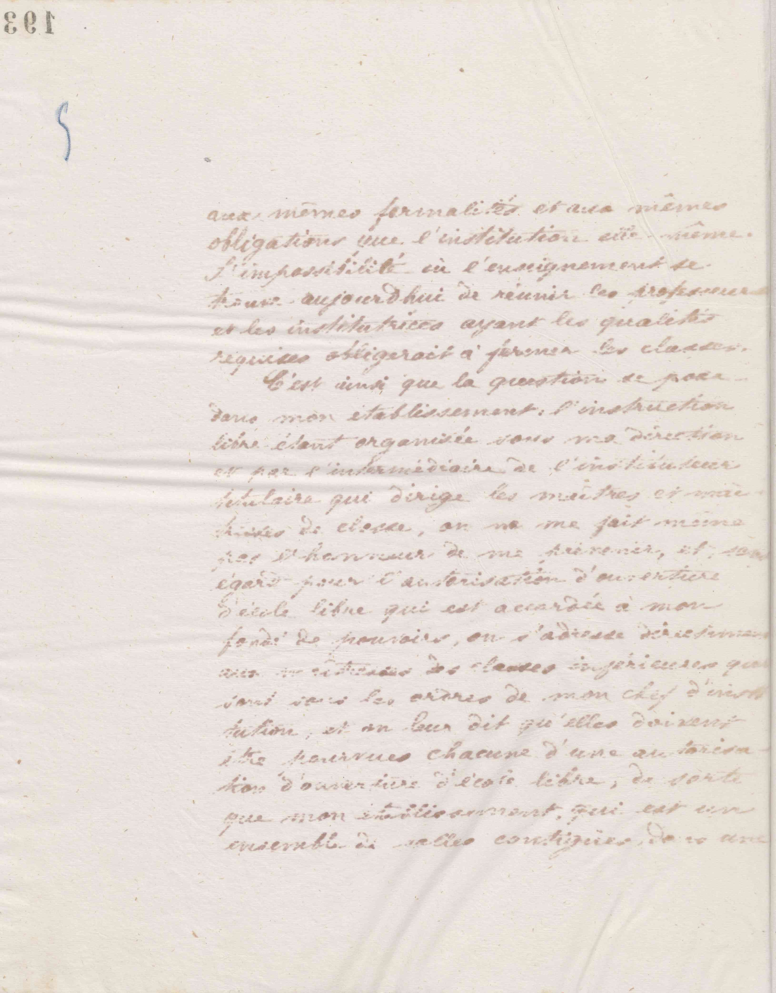 Jean-Baptiste André Godin au ministre de l'Instruction publique, 29 juin 1874