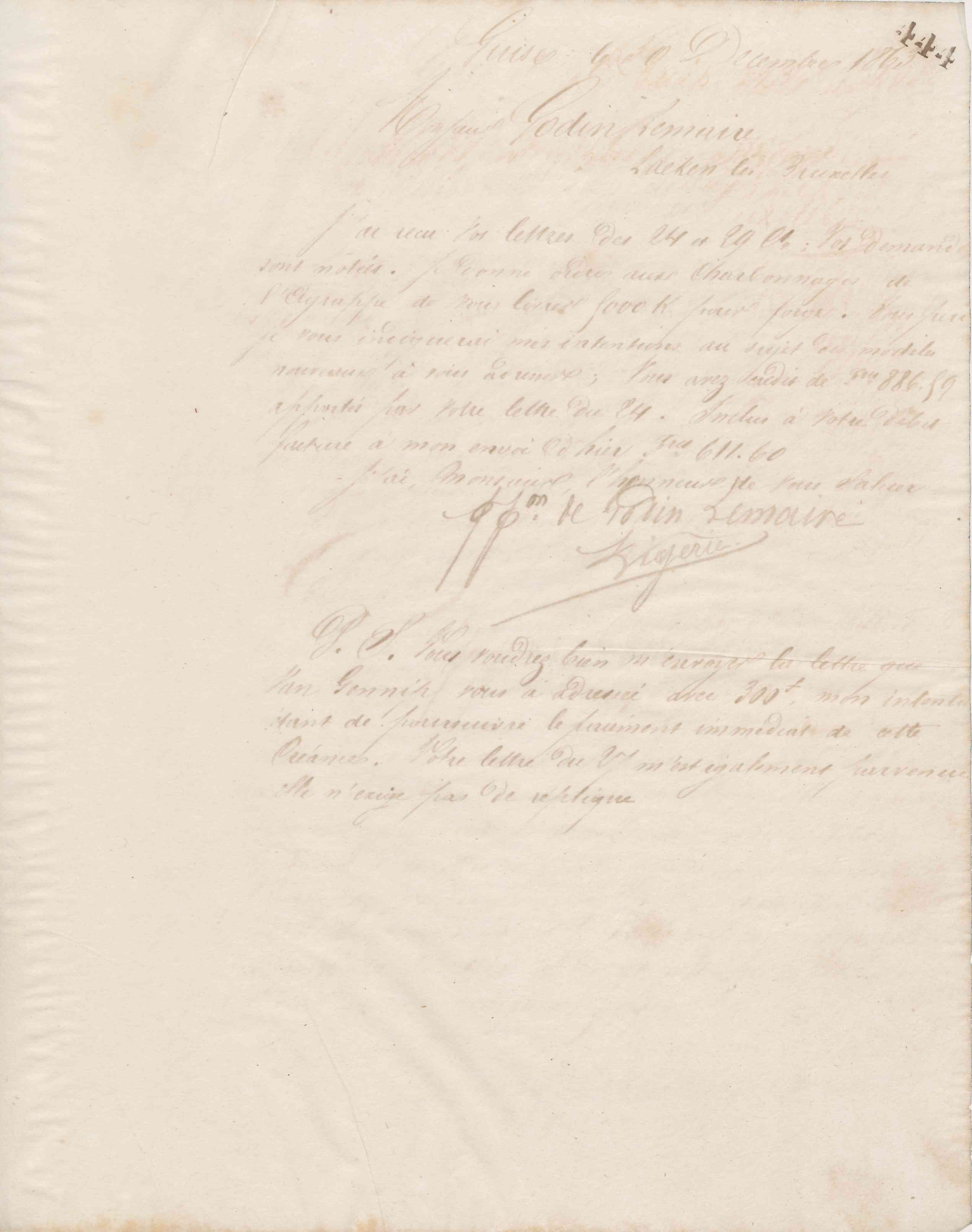 Jean-Baptiste André Godin aux Fonderies et manufactures Godin-Lemaire, 30 décembre 1863