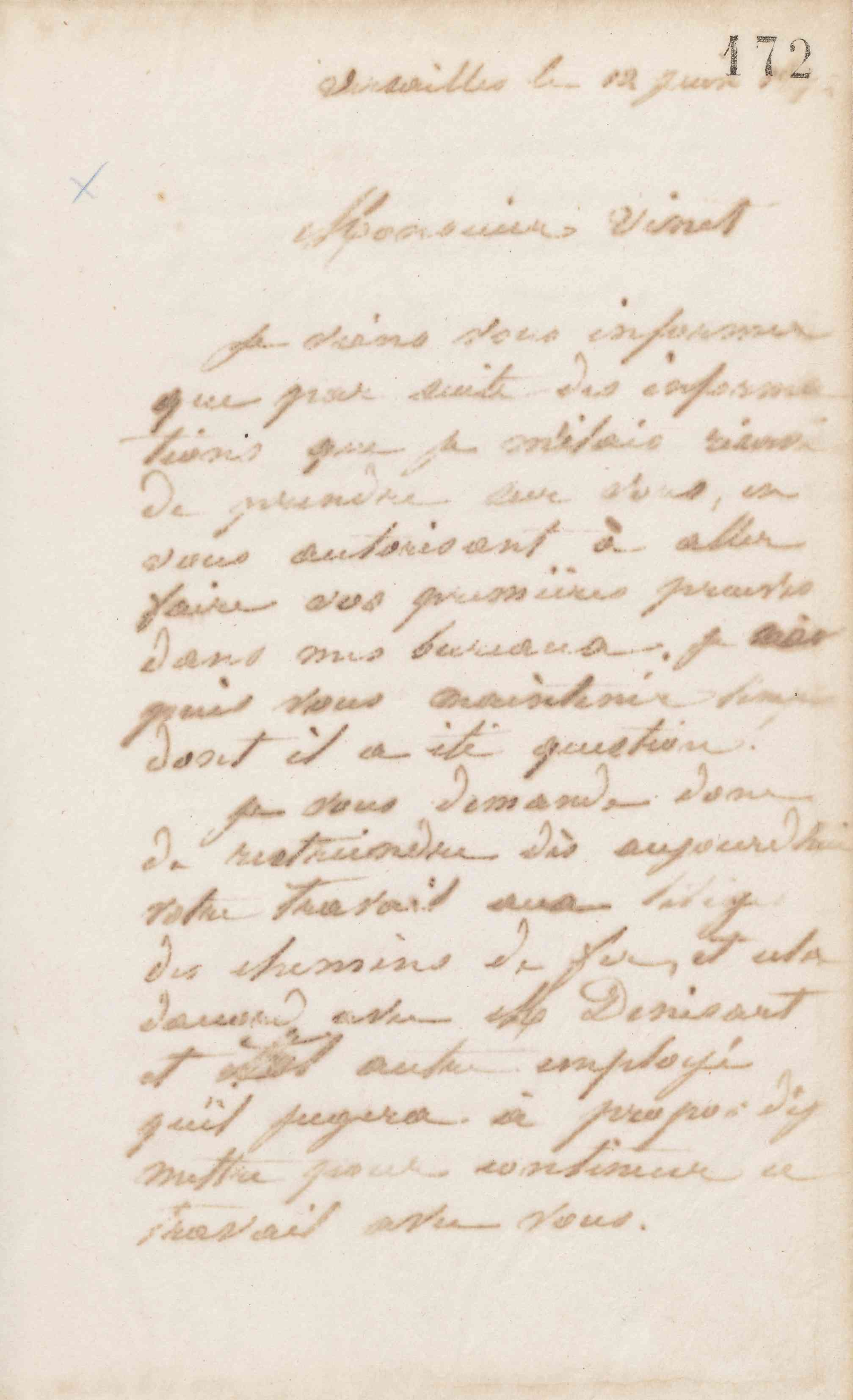 Jean-Baptiste André Godin à monsieur Viney, 12 juin 1872