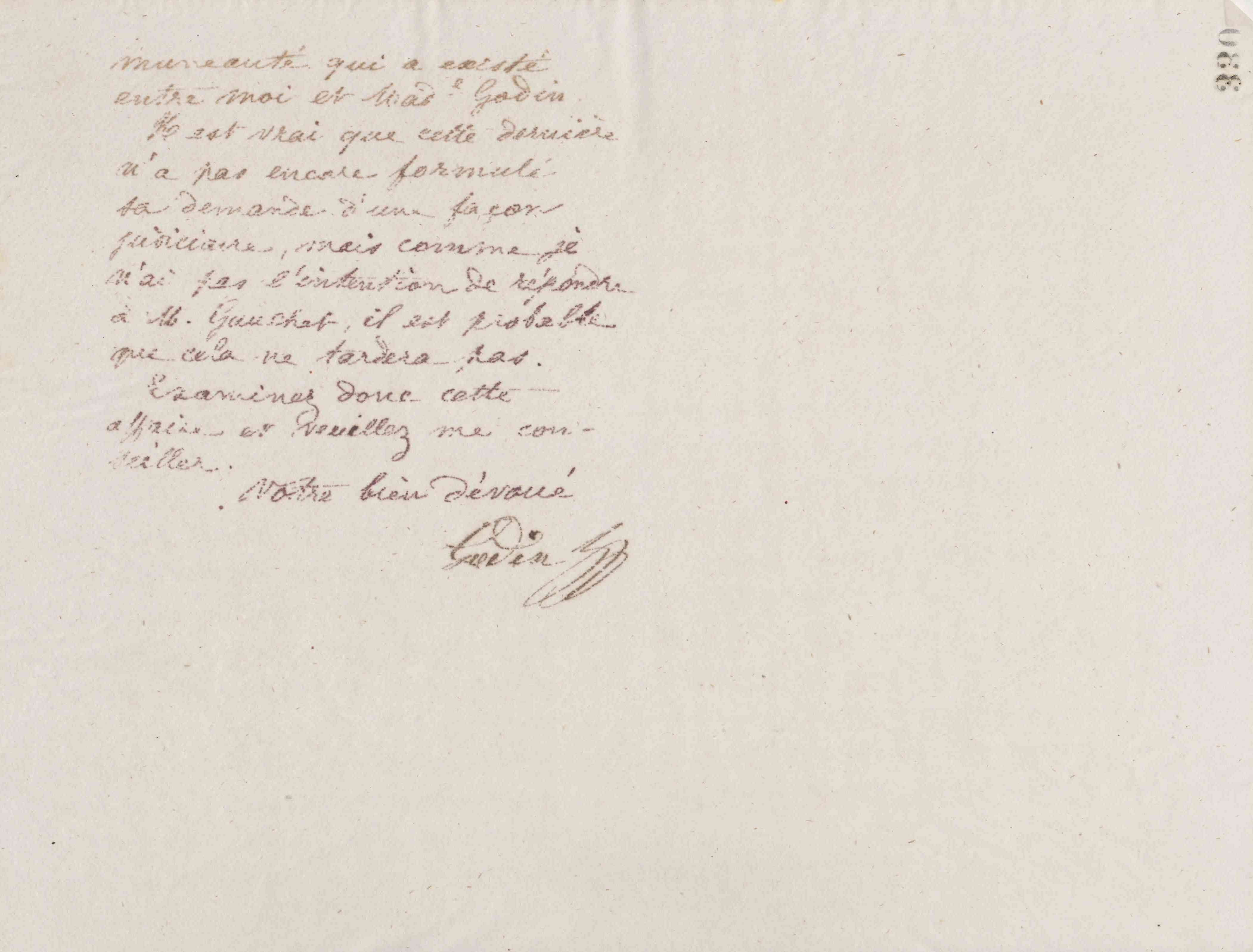 Jean-Baptiste André Godin à Gaston Ganault, 28 mars 1876