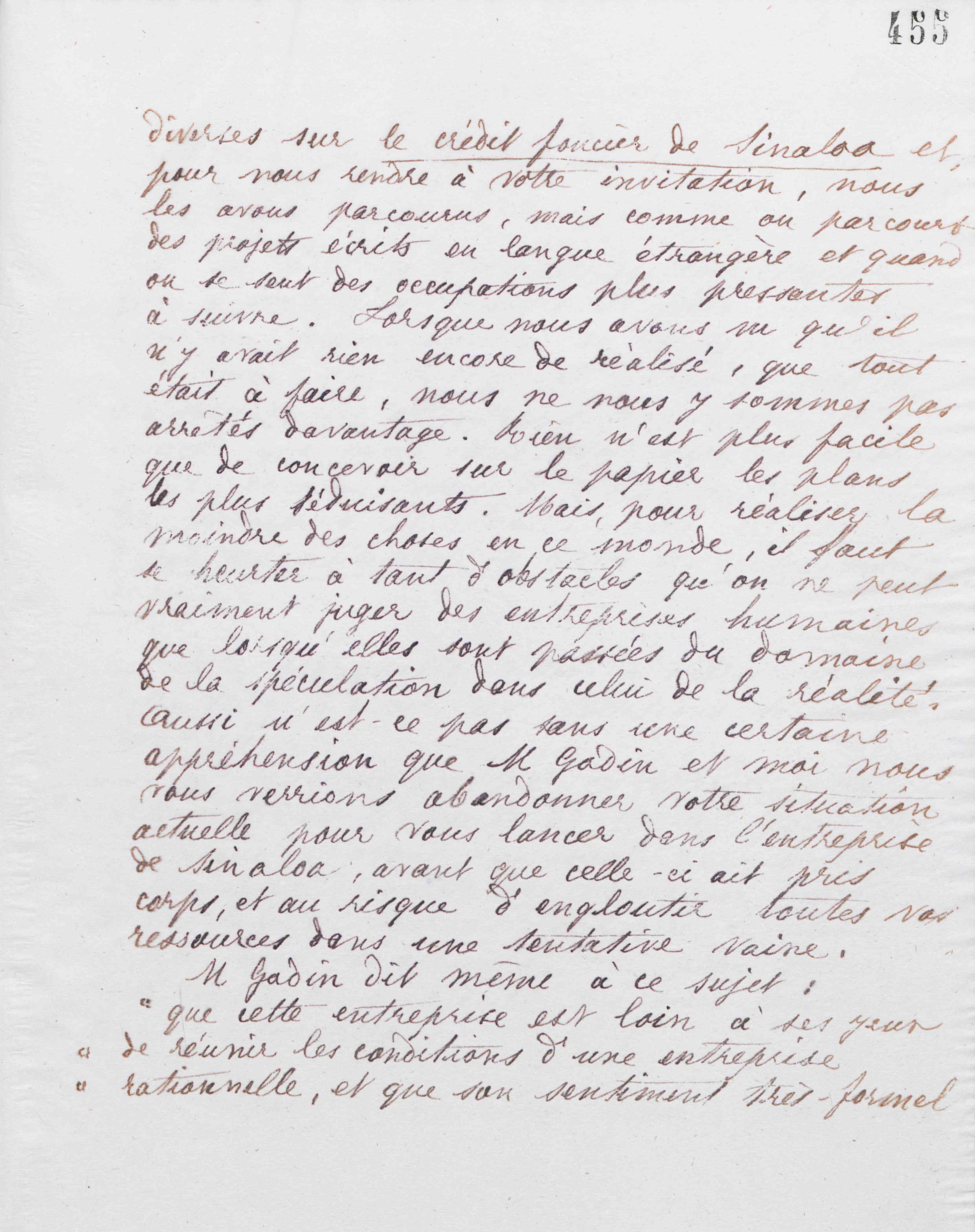 Marie Moret à Marie Howland, 18 mai 1885 Marie Moret à Marie Howland, 18 mai 1885