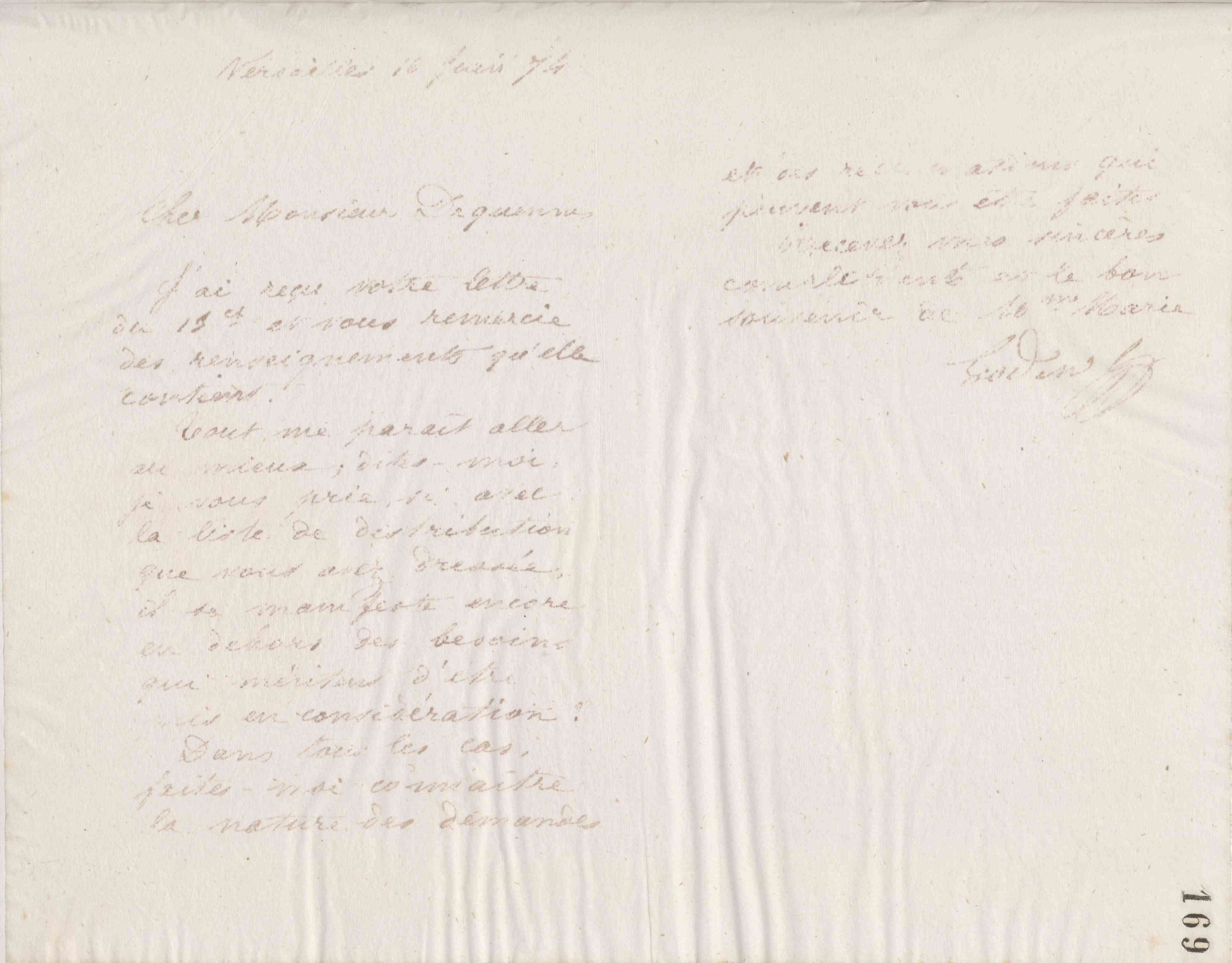 Jean-Baptiste André Godin à François Dequenne, 16 juin 1874 Jean-Baptiste André Godin à François Dequenne, 16 juin 1874