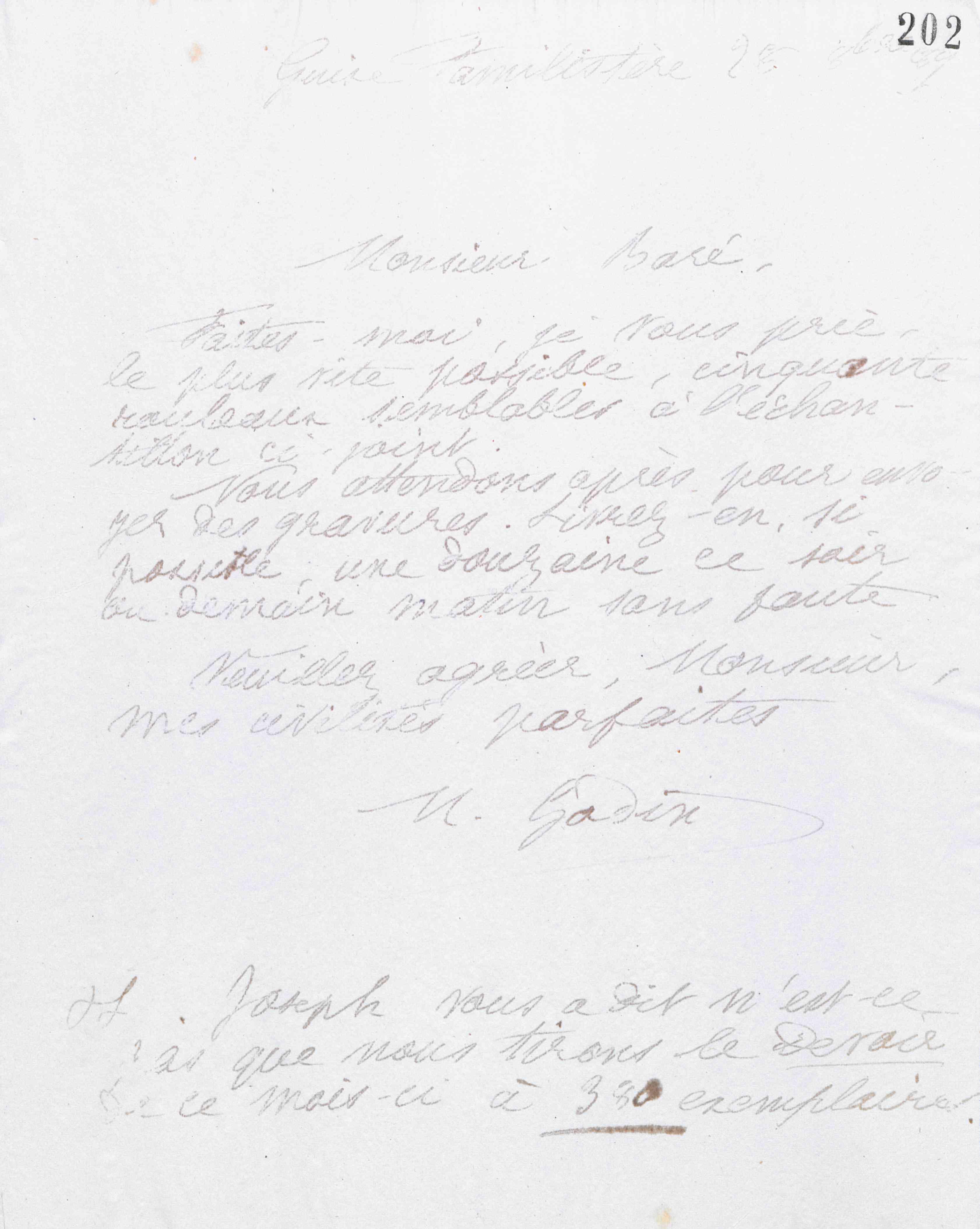 Marie Moret à Jules Édouard Baré, 28 octobre 1889
